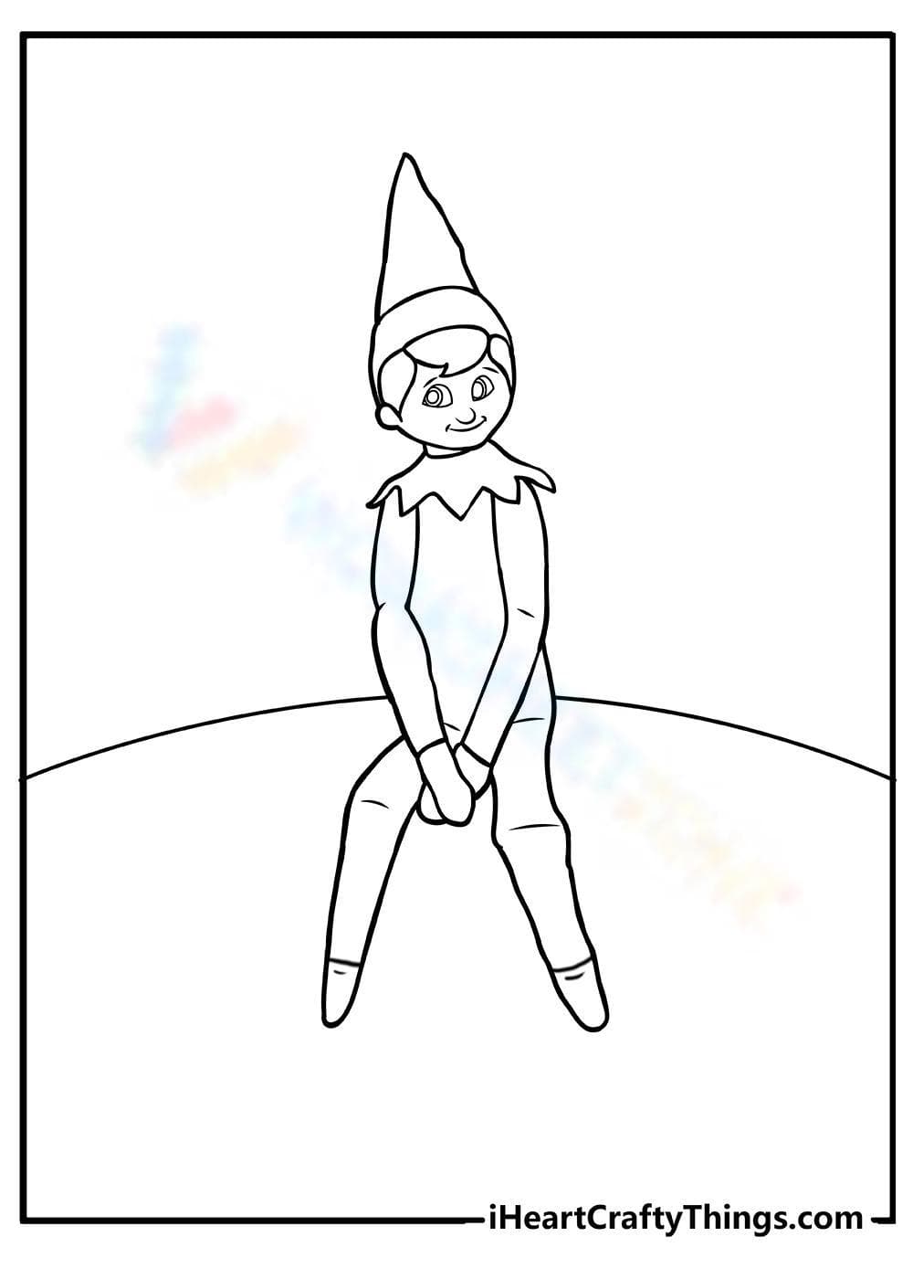 Sitting Elf on the shelf - Page 1
