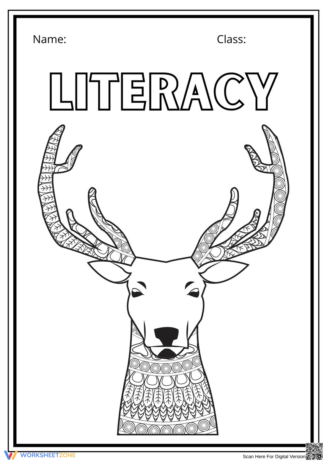 Printable Literacy Book Cover | Grade 3 ELA Essential - Page 1