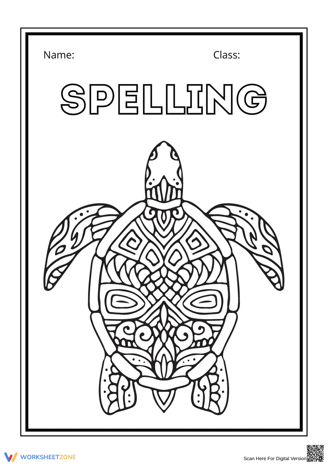 Spelling Bookcover Worksheet | Grade 3 Printable - Page 1