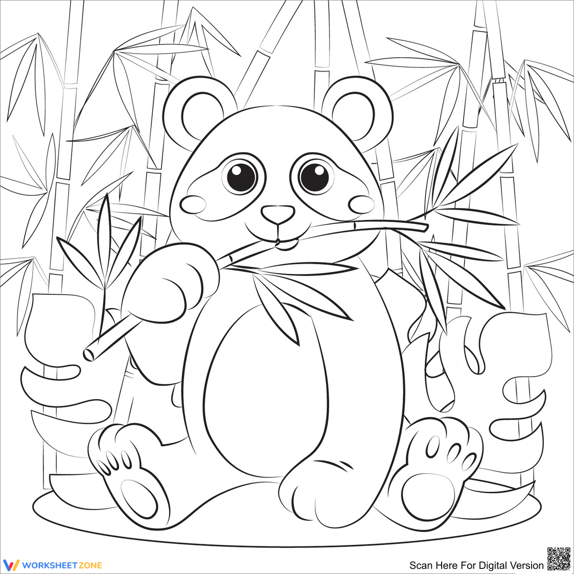 Eating Panda Worksheet: Discover Wildlife - Page 1