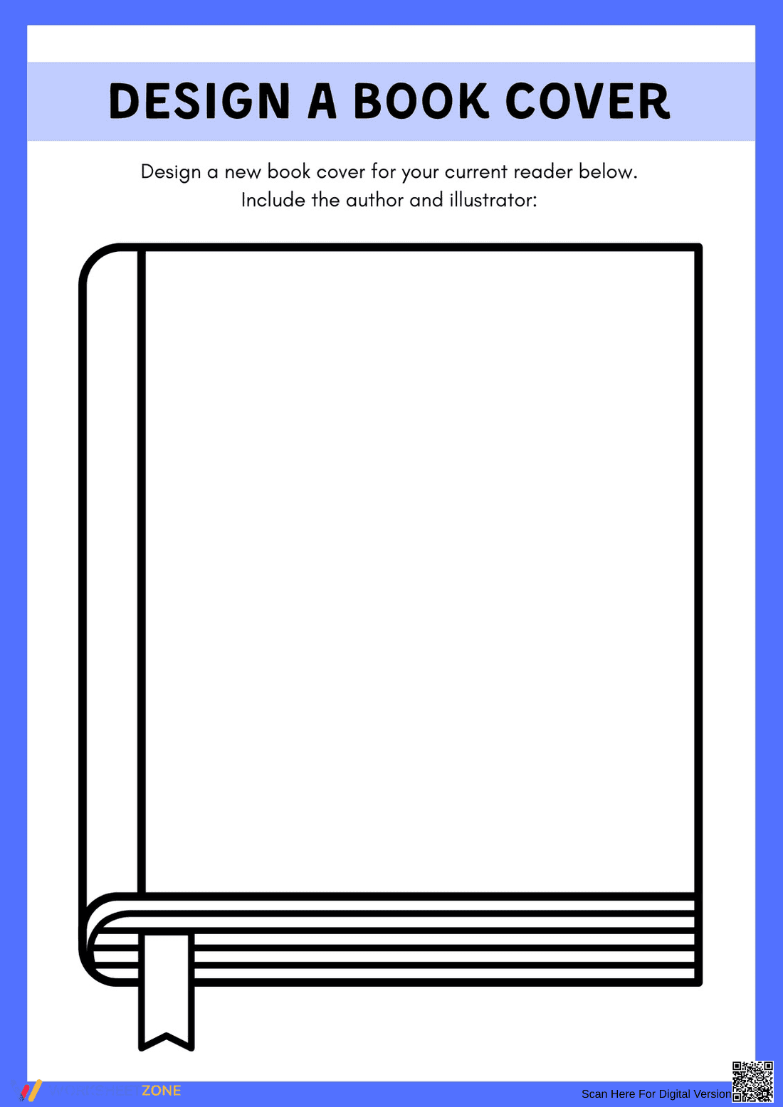 Design a Book Cover Worksheet | Grade 2 Essential - Page 1
