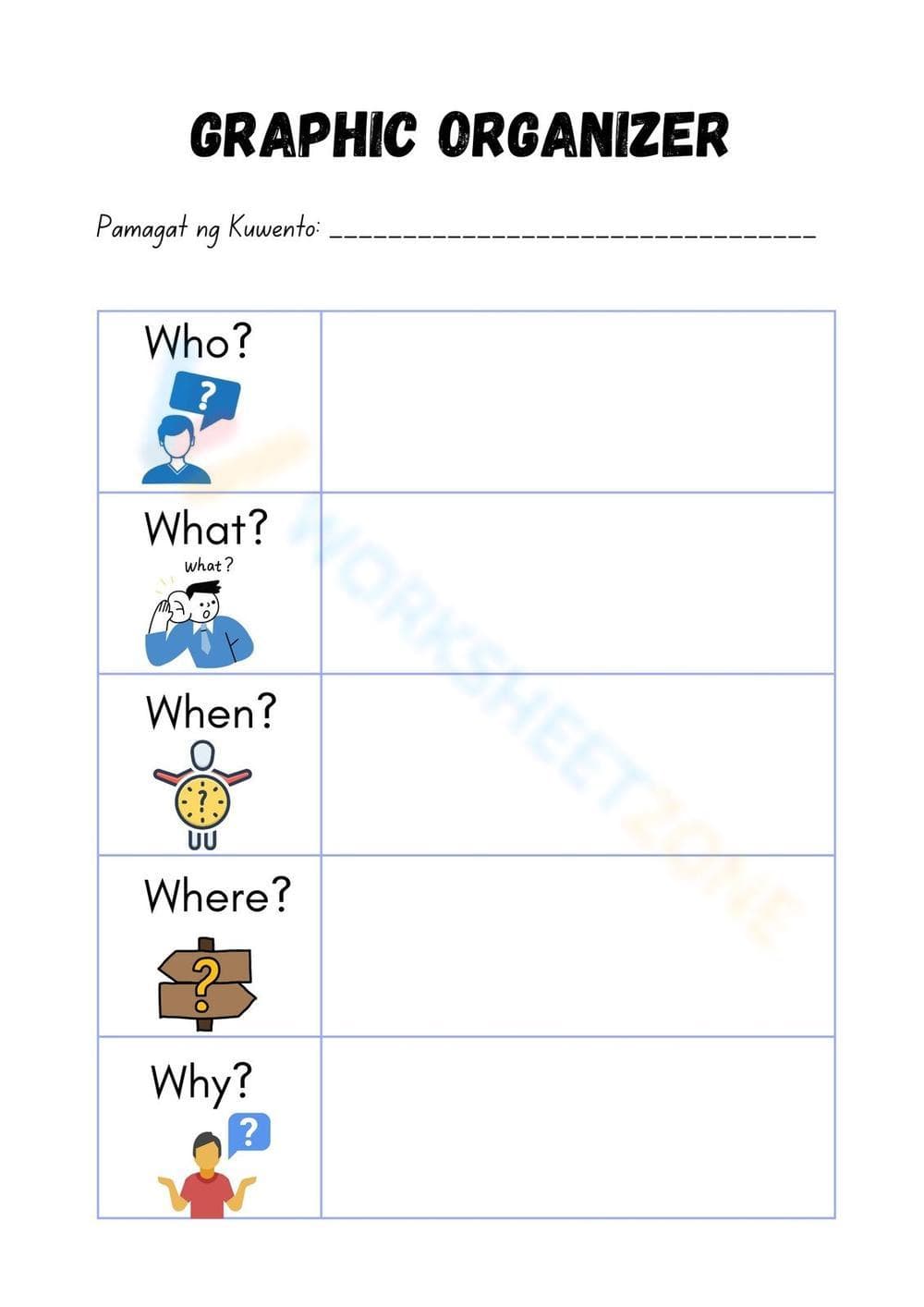 Grade 2 Story Elements — Printable No-Prep Worksheet - Page 1