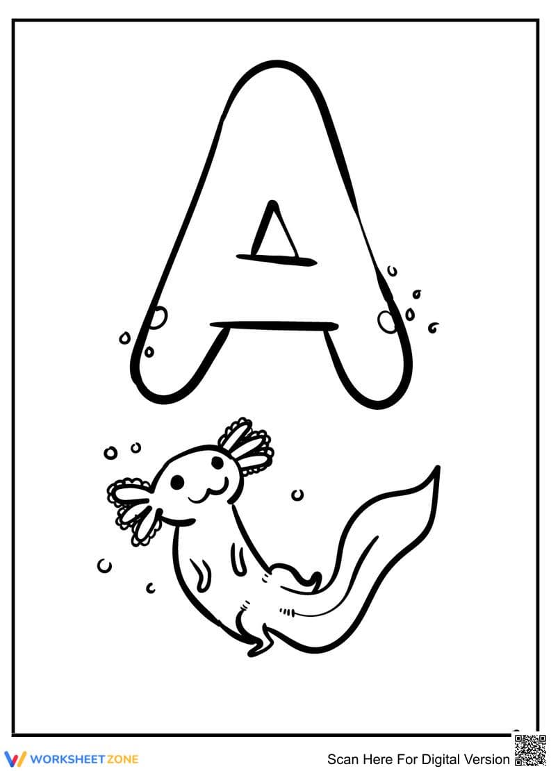 Learning the Letter A - Page 1