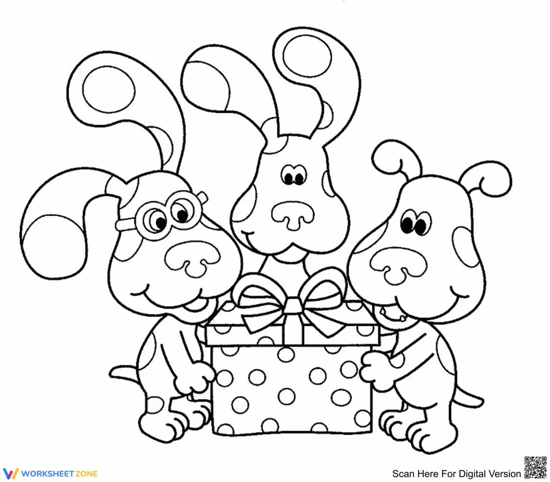 Blue's Clues Coloring Page | Essential Grade K-2 Art - Page 1