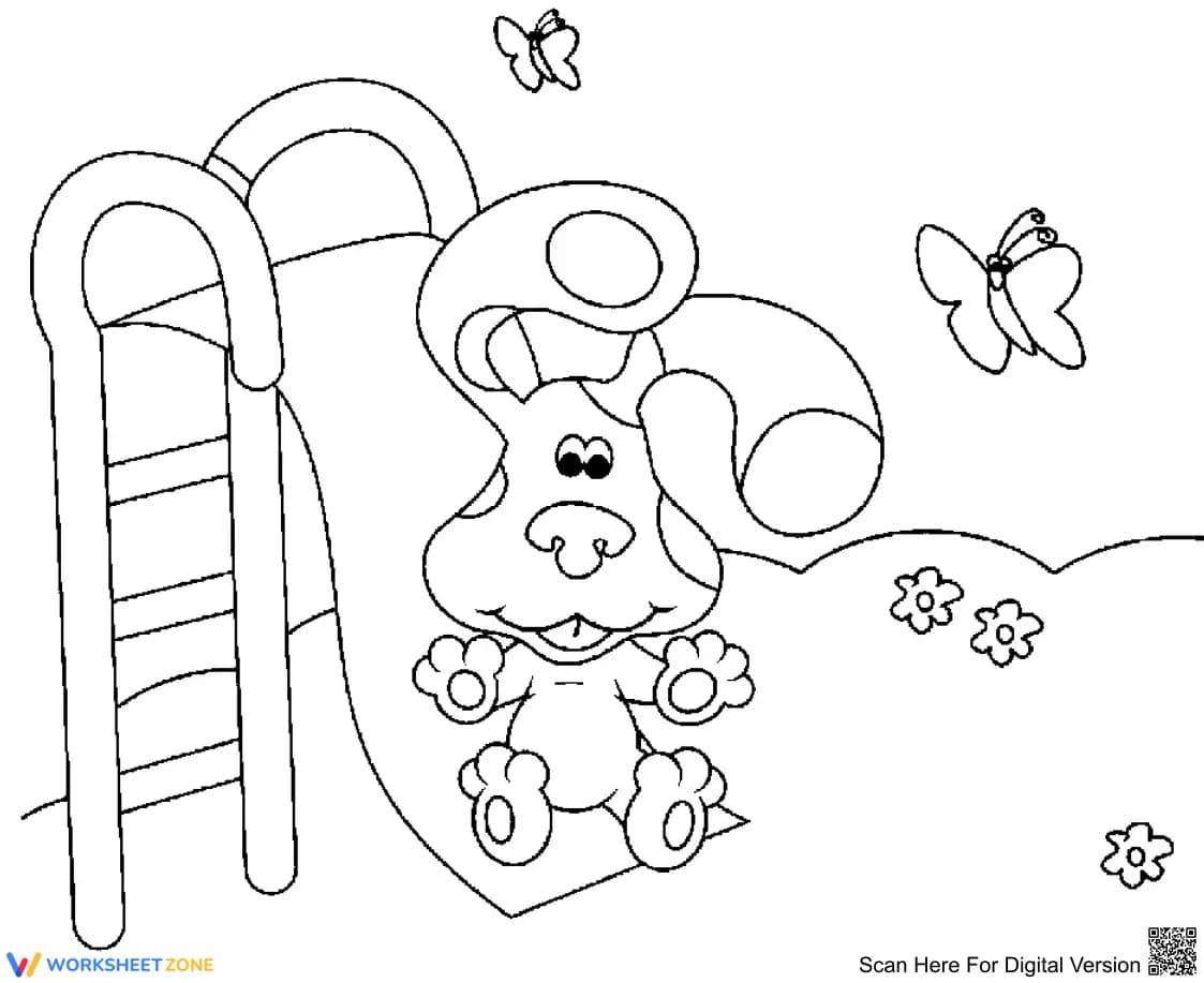 Blues Clues Coloring Page | Essential Printable Worksheet - Page 1
