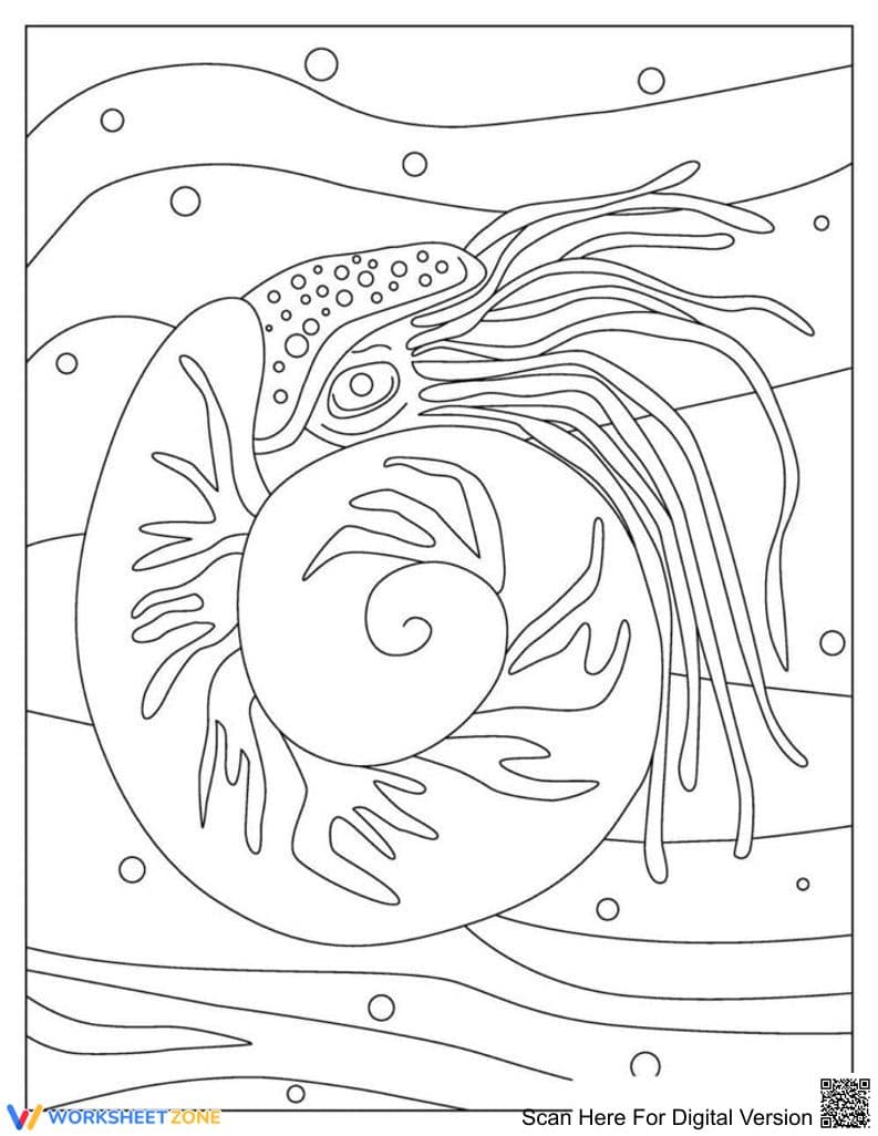 Ocean Life Coloring Page | Essential Grade K-5 Ready - Page 1