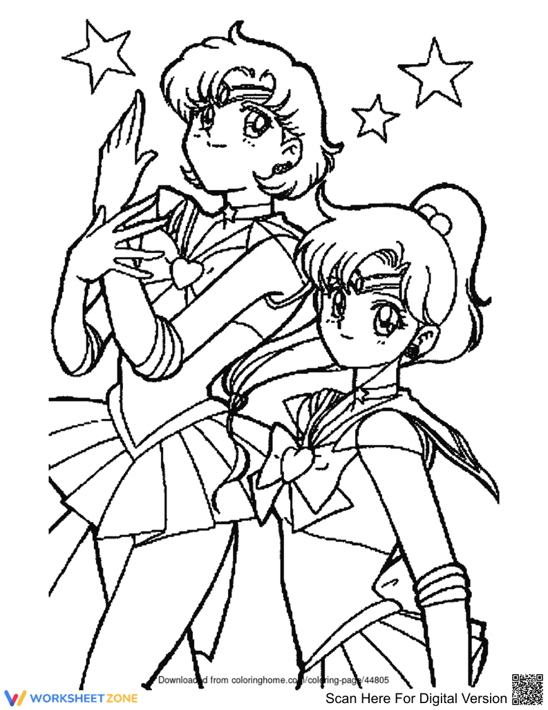 Sailor Moon Coloring Page | Essential K-5 Printable - Page 1