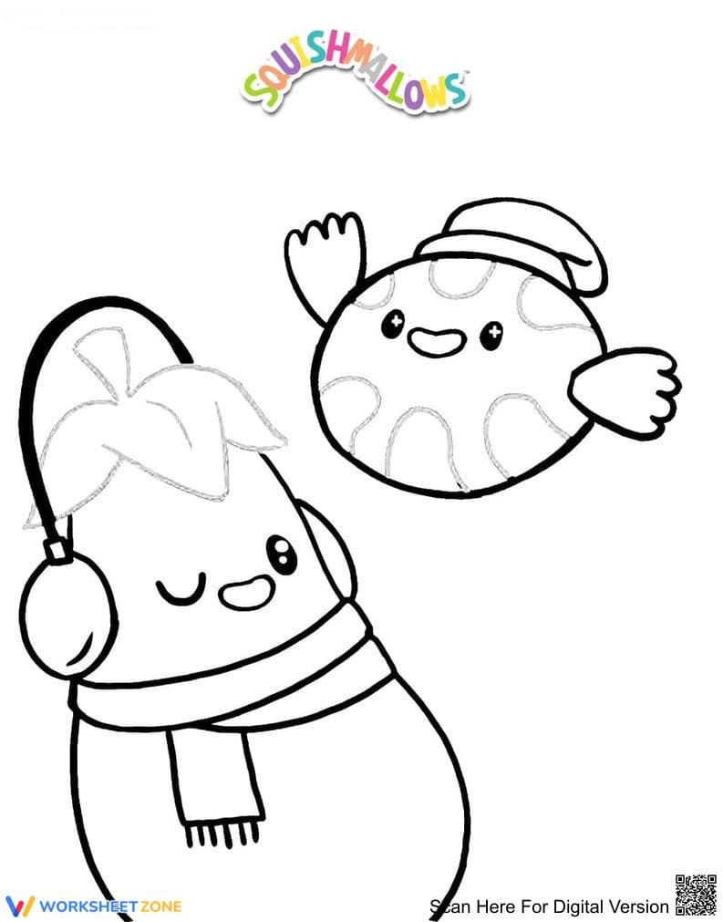 Squishmallows Coloring Page | Essential K-5 Printable - Page 1