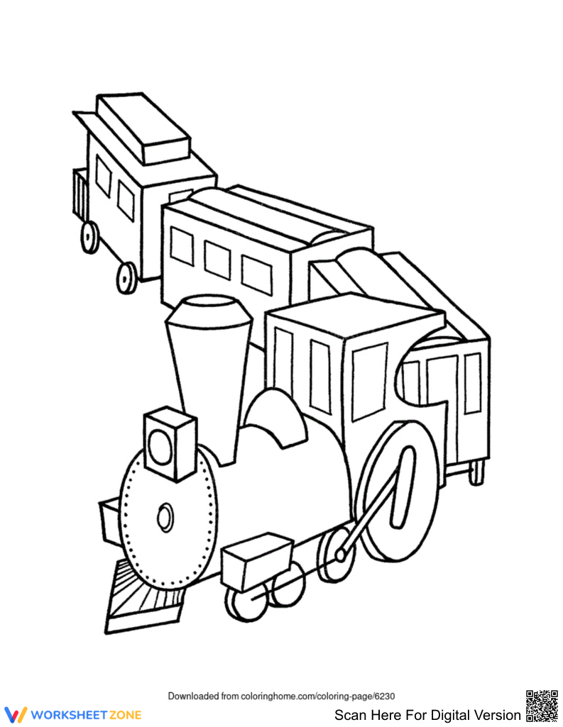 A Train: Transportation Learning Fun - Page 1