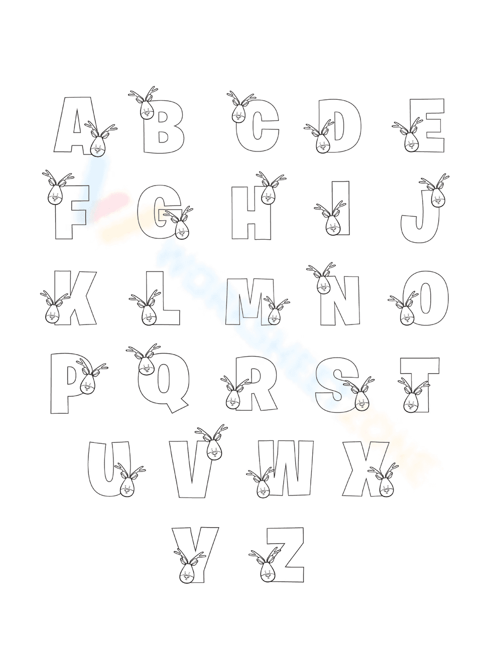 Printable Bubble Letters Worksheet | Kindergarten Alphabet - Page 1