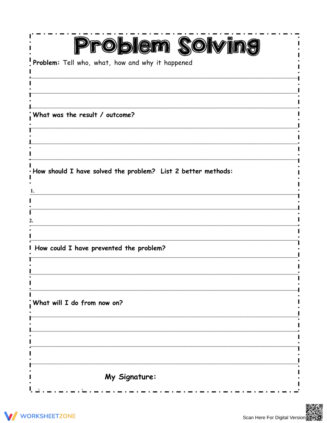Grades 4-5 Problem Solving — Printable No-Prep Worksheet - Page 1