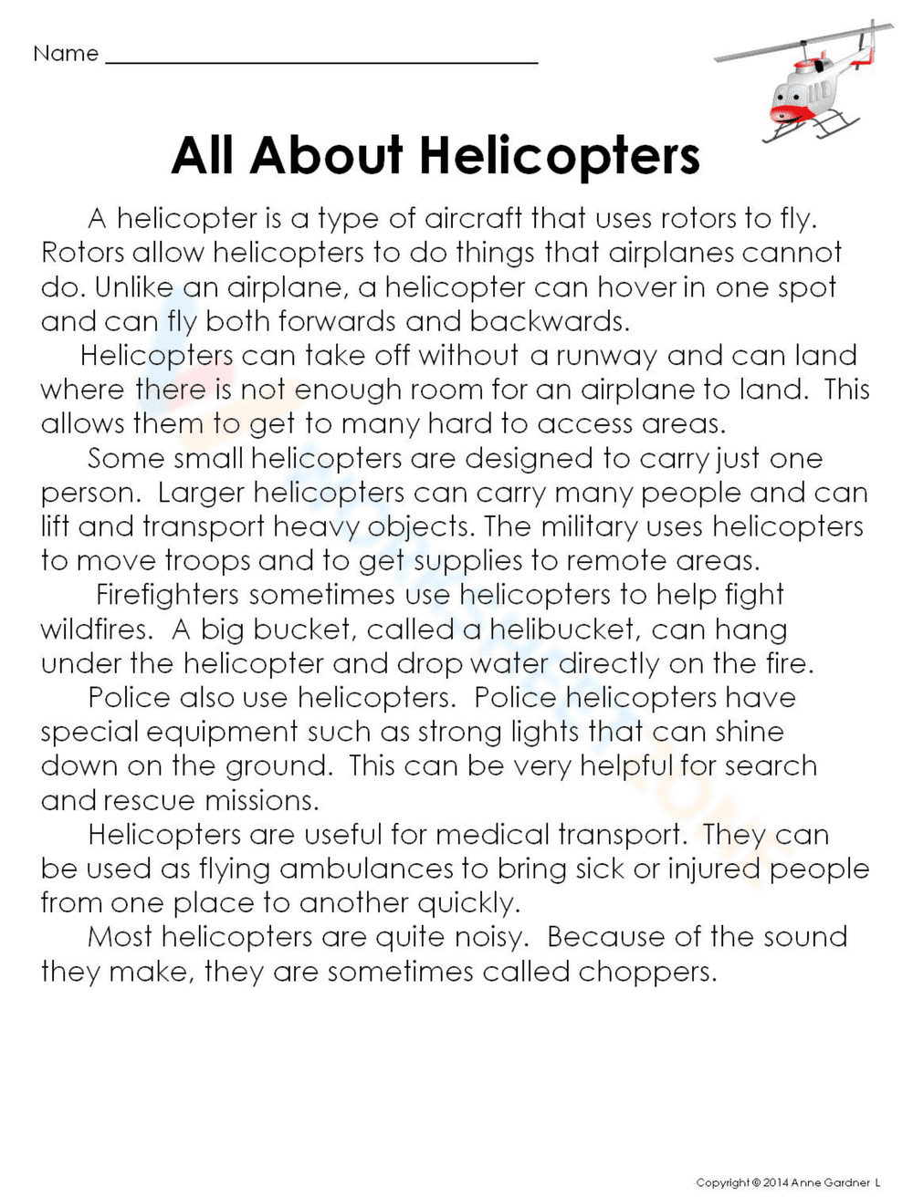 All About Helicopters: Exploring Aviation - Page 1