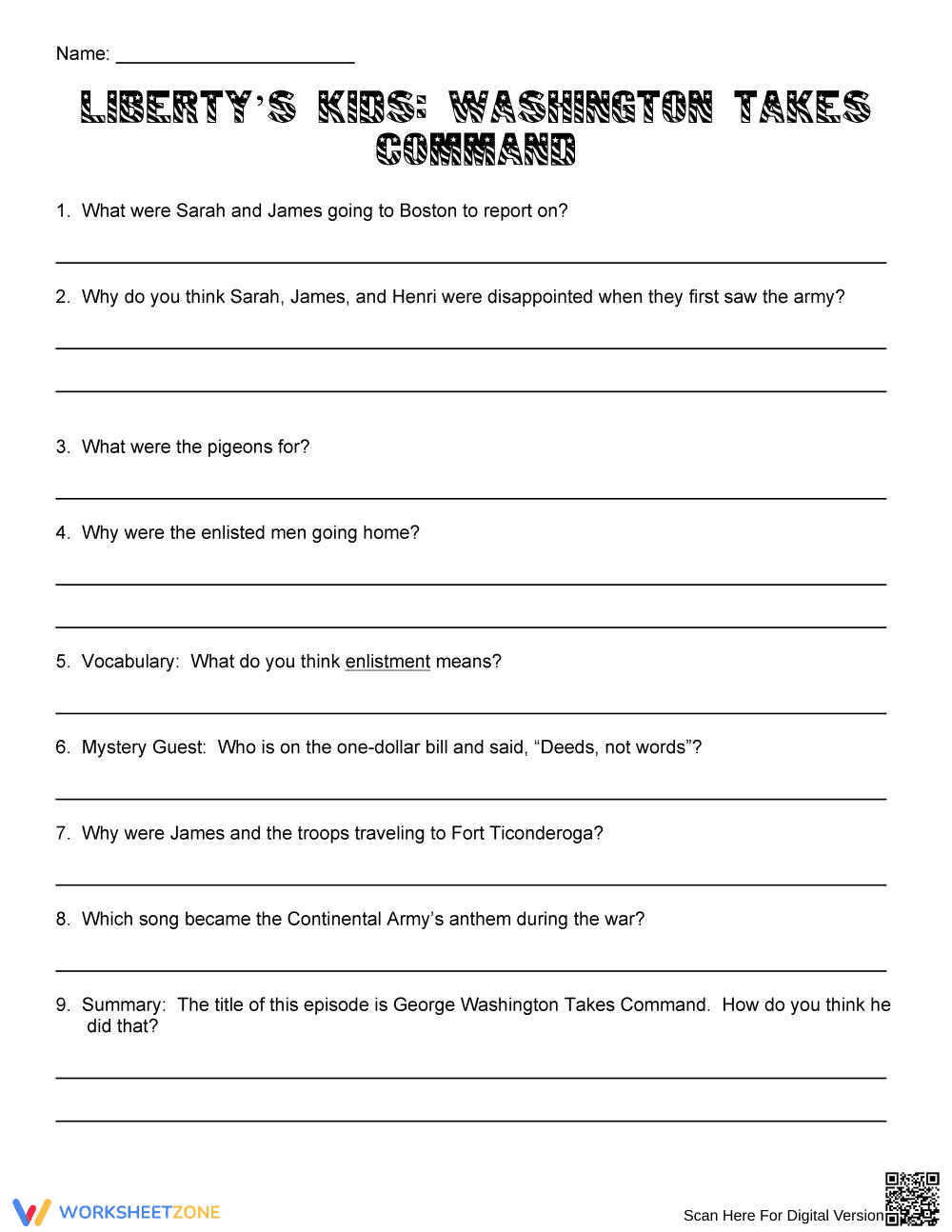 Washington Takes Command: Historical Insights - Page 1