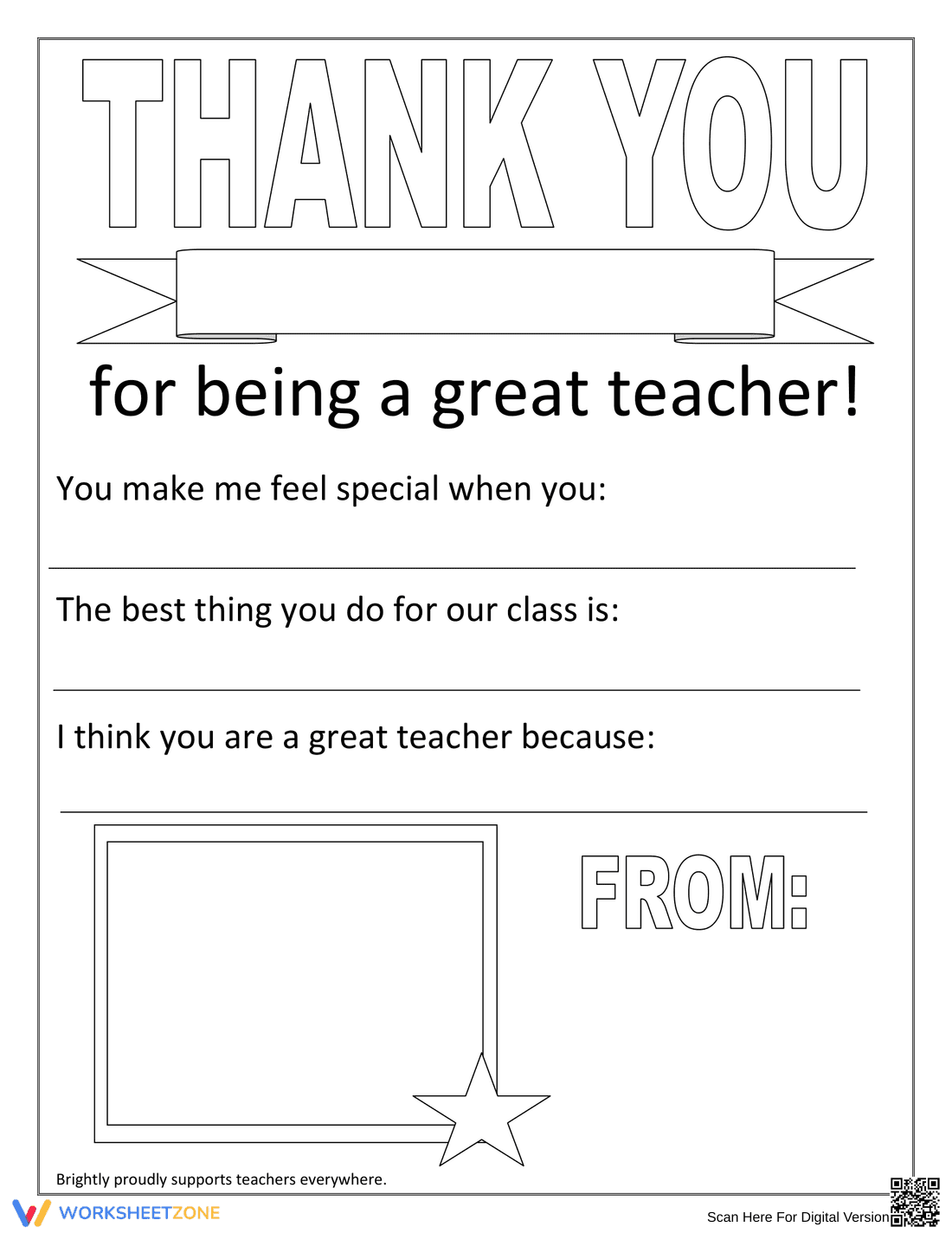 Teacher Appreciation Writing Activity | Grade 7-8 Ready - Page 1