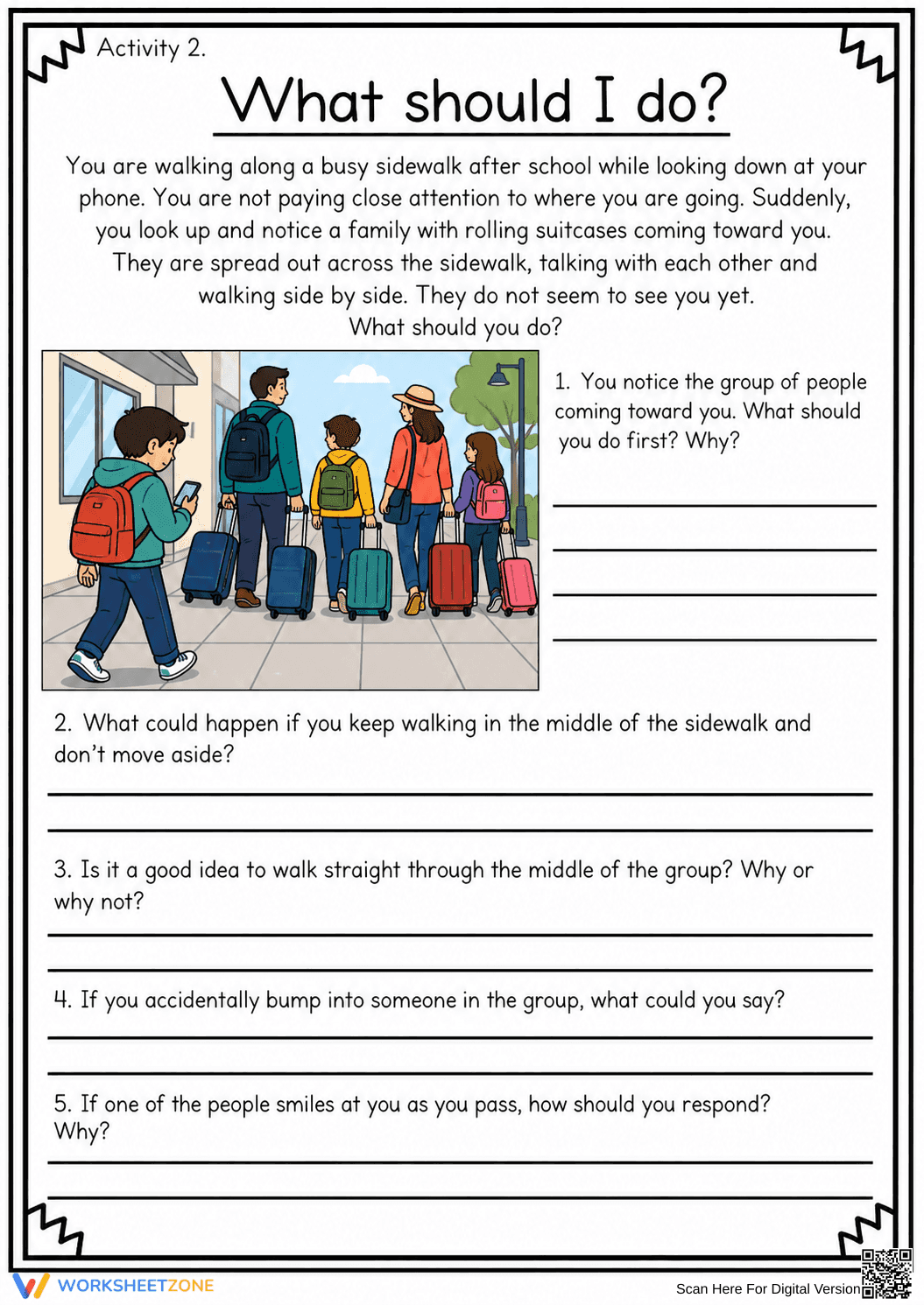 Social Problem-Solving Worksheet | Grade 9-12 Ready - Page 1