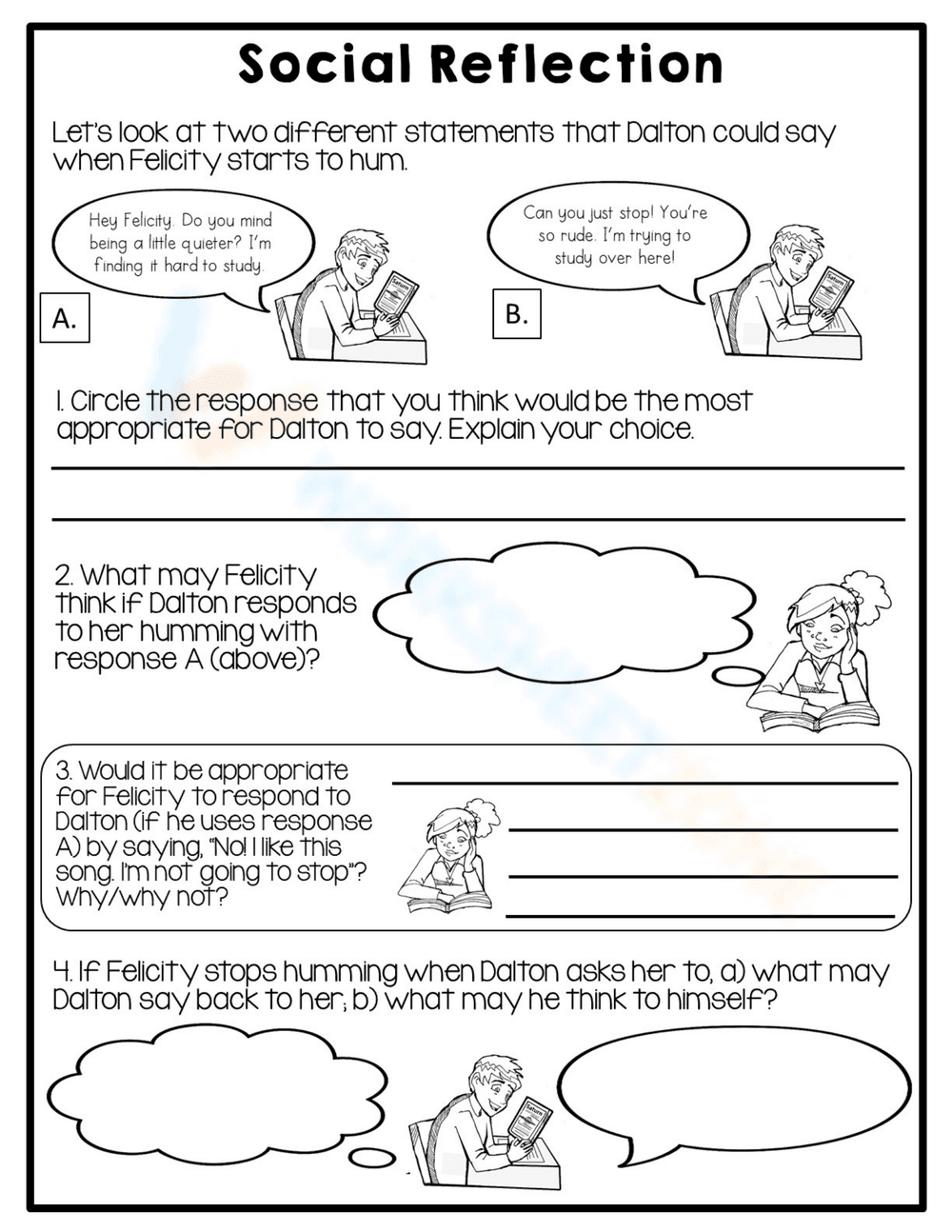 Understanding Appropriate Social Responses - Page 1