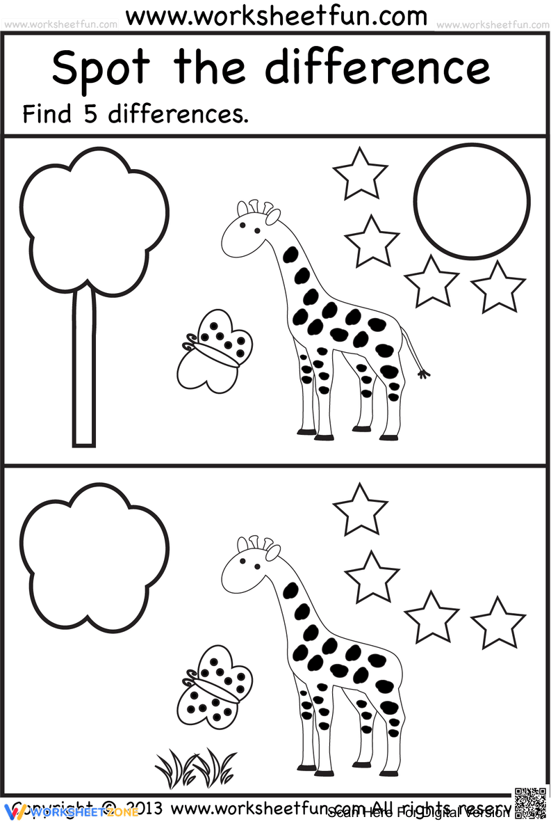 Spot the Difference Puzzle - Page 1