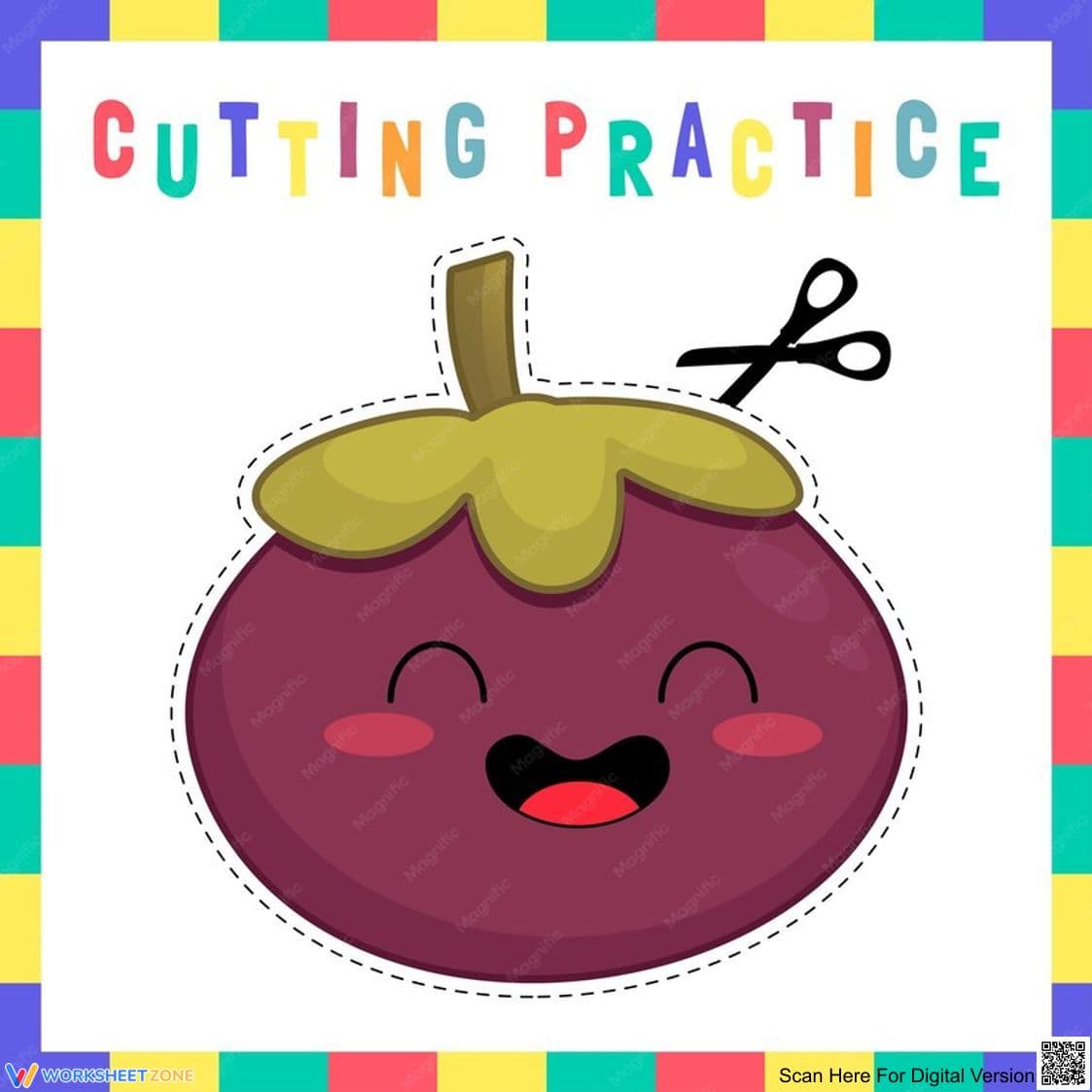 Fruit Cutting Skills Practice - Page 1