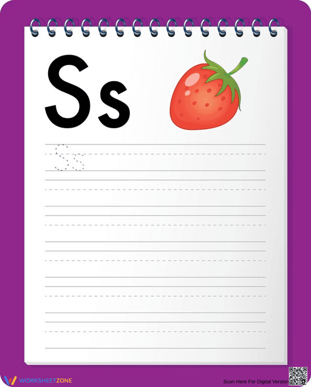 Letter S Tracing Worksheet | Essential Grade K-1 Ready - Page 1