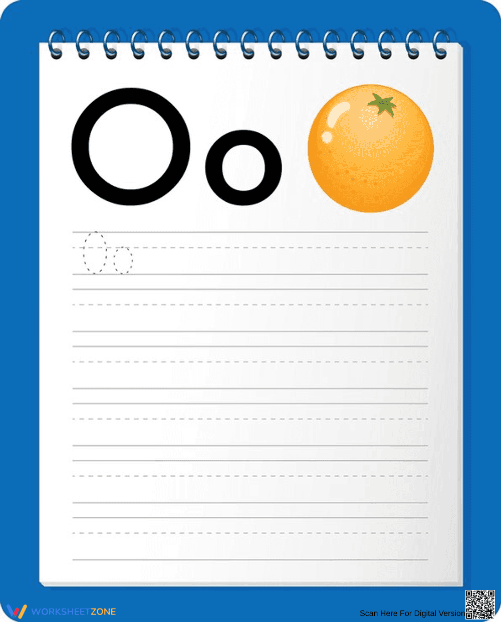 Letter O Tracing - Page 1