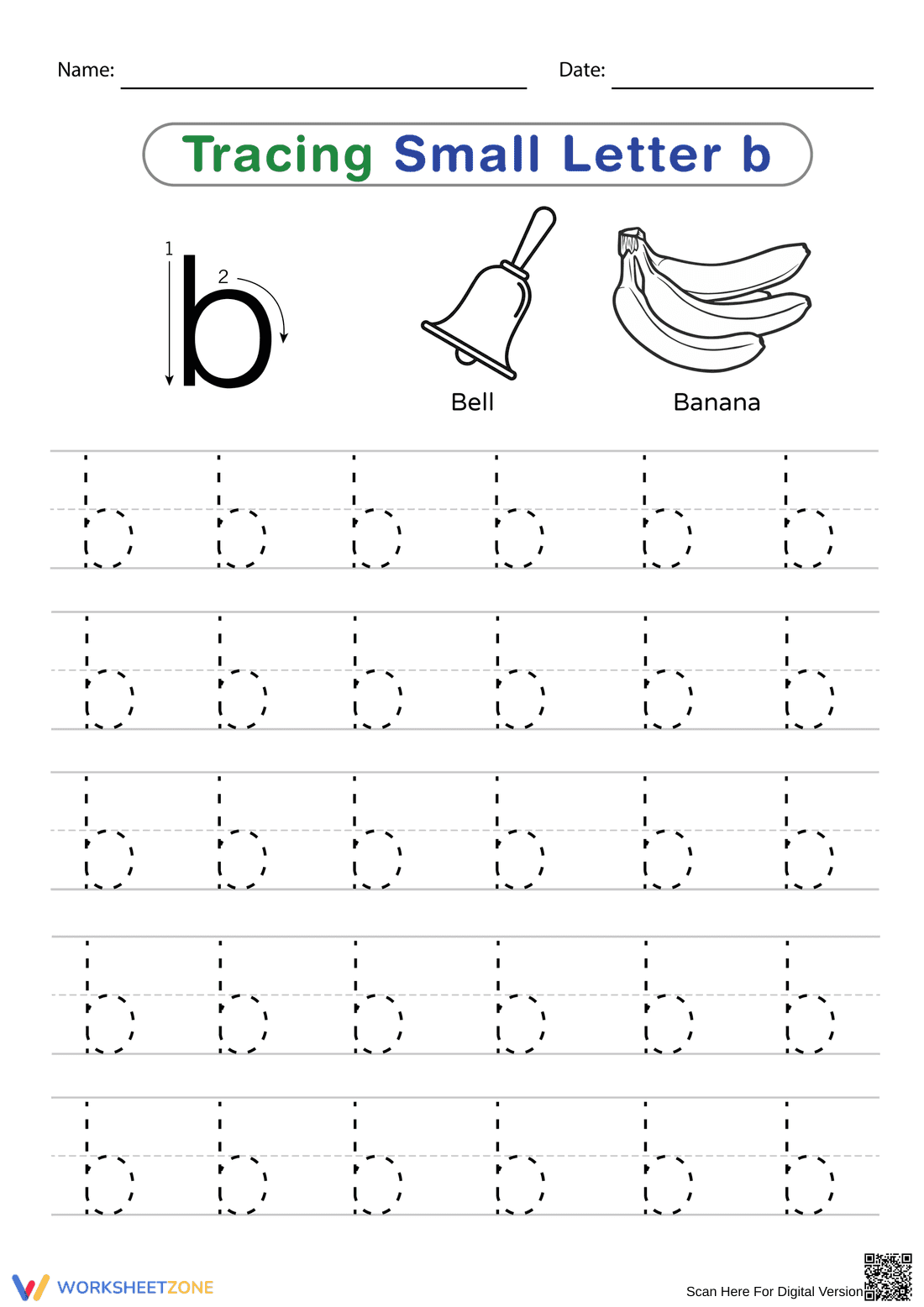 Letter B with Bell - Page 1