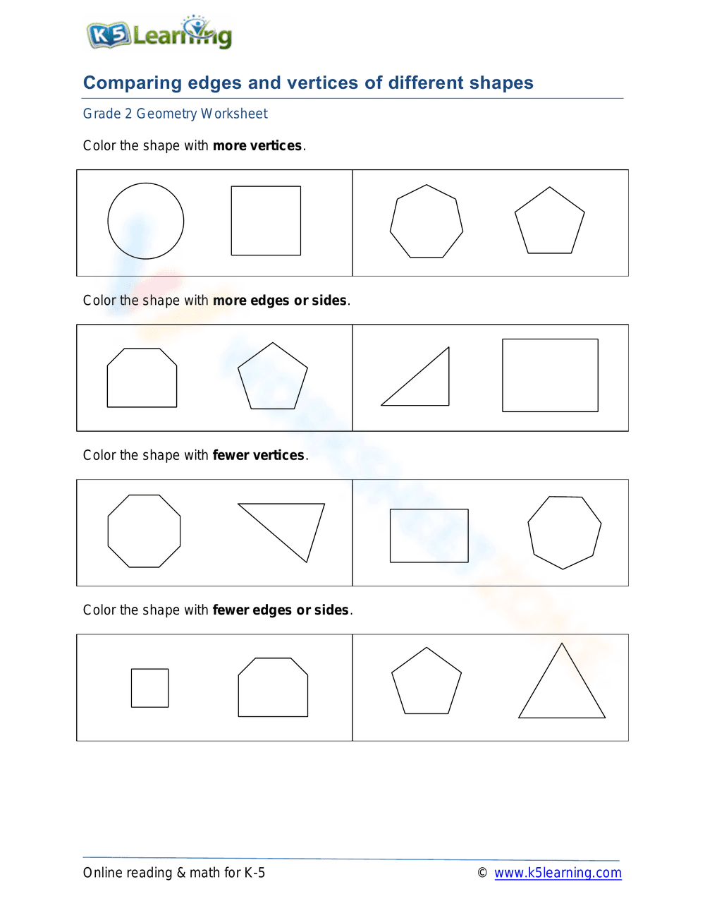Comparing edges and vertices of different shapes - Page 1
