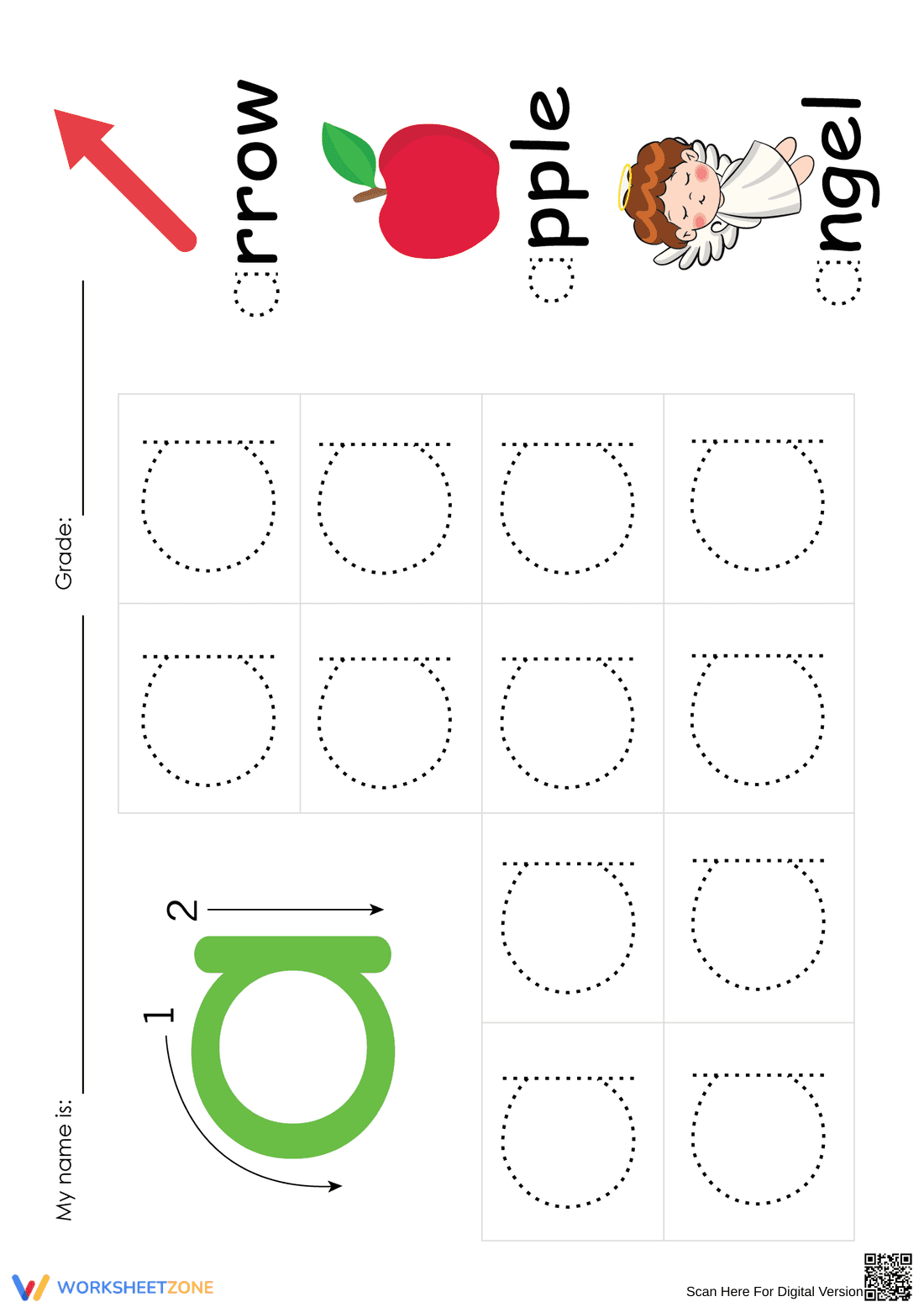 Practice Tracing Letters with this Worksheet - Page 1