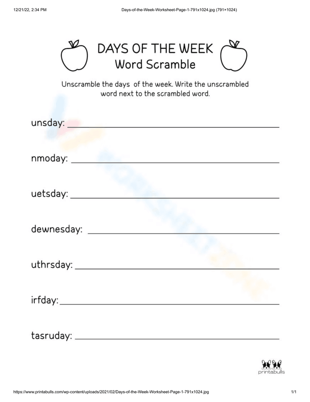 Reorder the Words to Form Sentences - Page 1