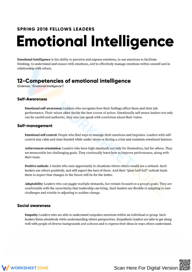 Developing Emotional Intelligence - Page 1