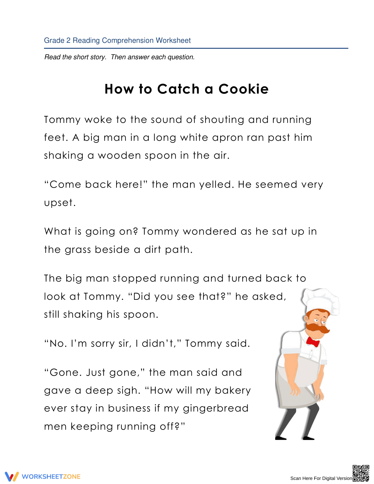 How to Catch a Cookie: A Reading Comprehension Story - Page 1