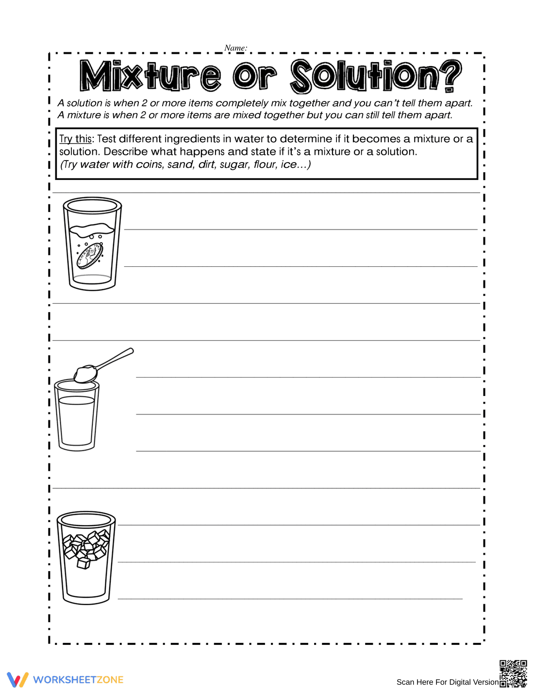 Mixture or Solution: Classifying Matter in Chemistry - Page 1