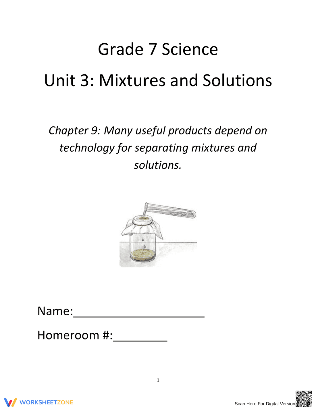 Explore Mixtures and Solutions: Classifying Matter - Page 1