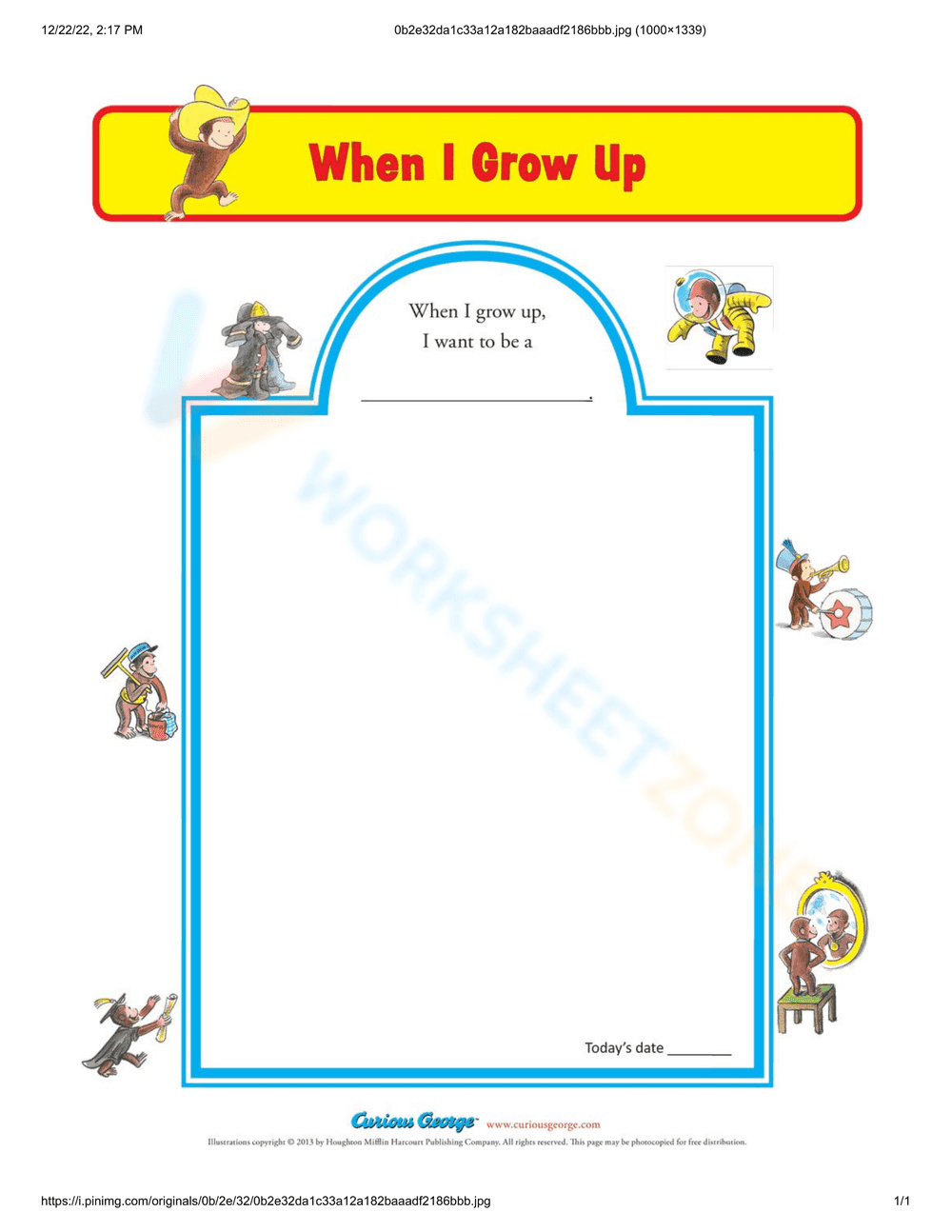 Career Exploration for Kids Worksheet - Page 1