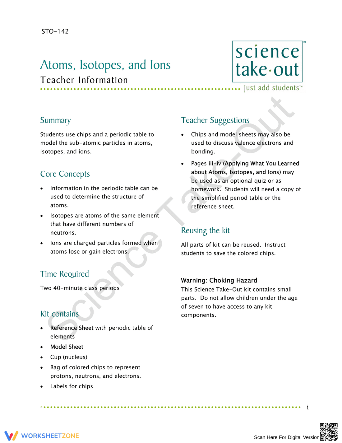 Understanding Atoms, Isotopes, and Ions - Page 1