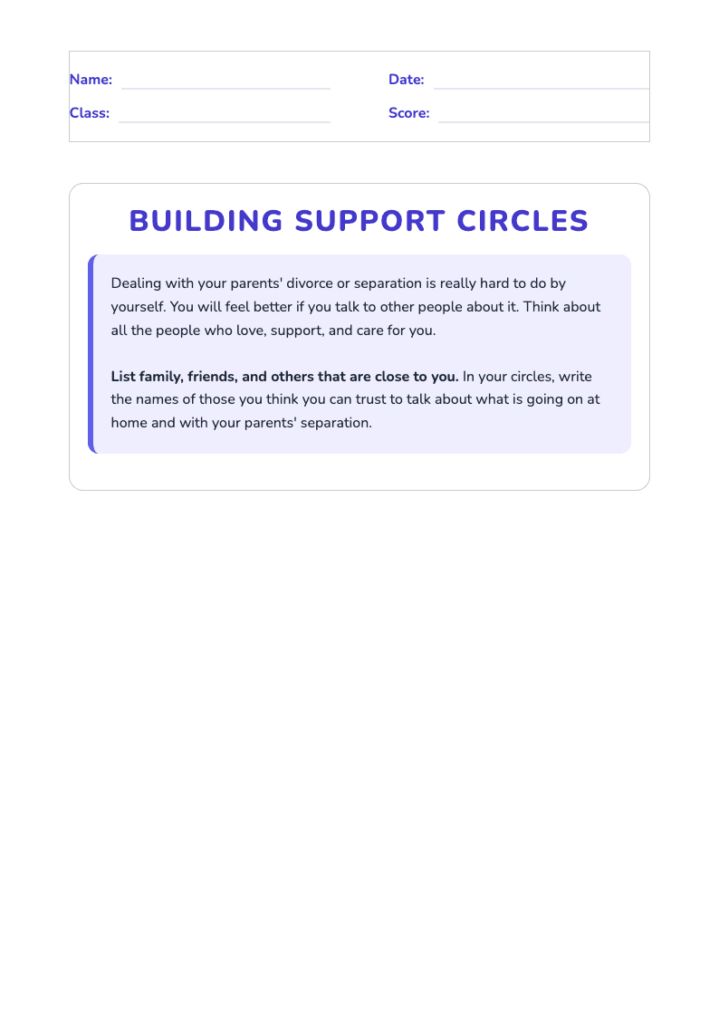 Boundaries and Support Circle - Page 1