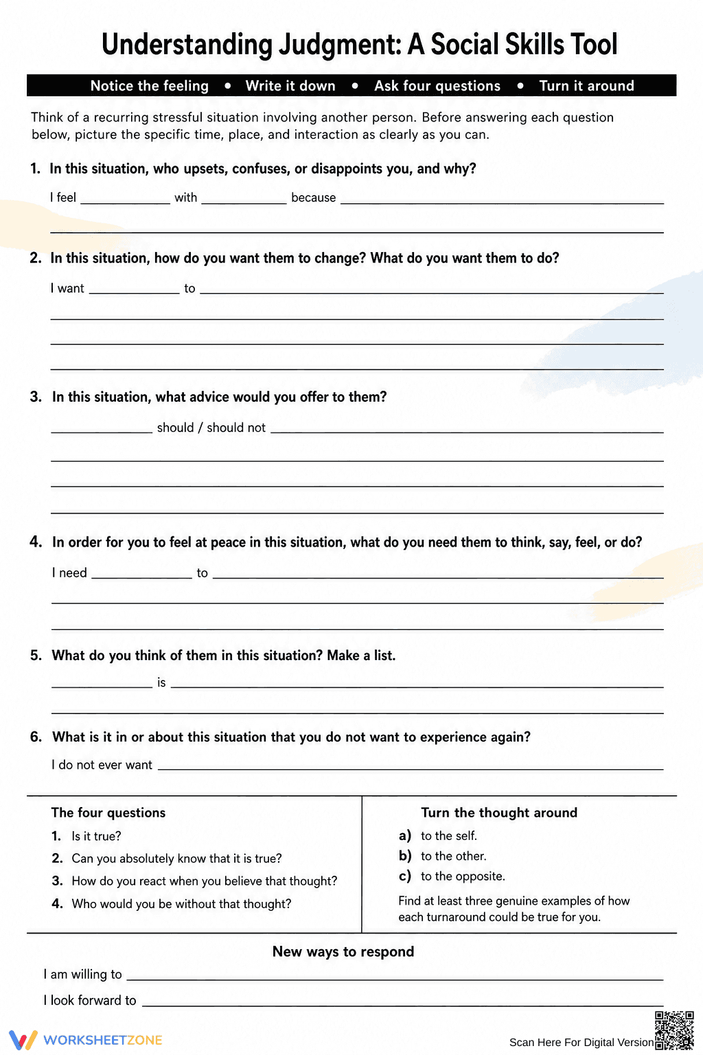 Understanding Judgment: A Social Skills Tool - Page 1