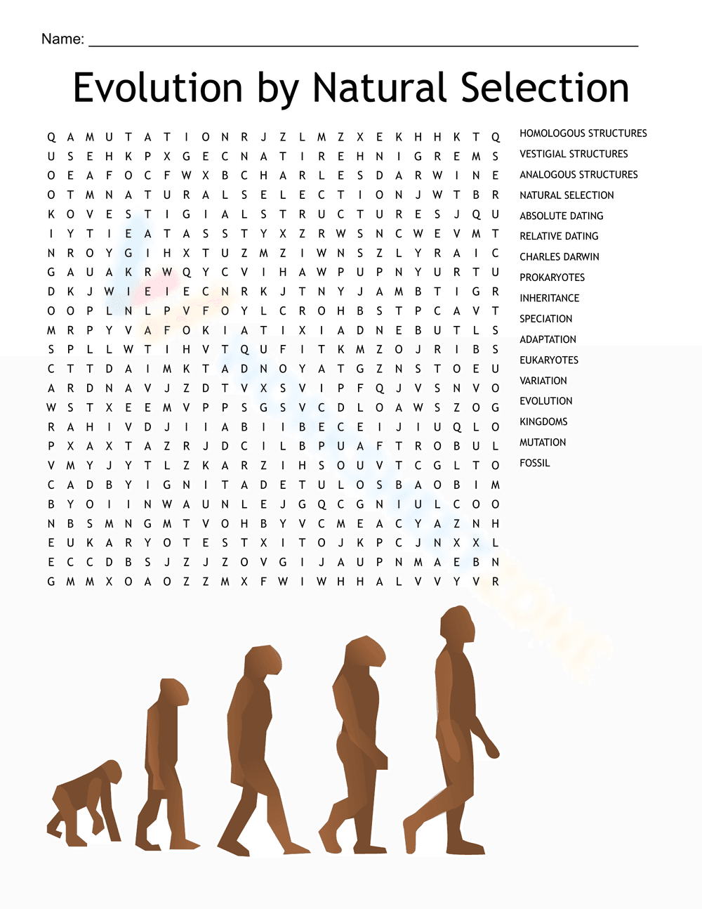 Evolution by Natural Selection - Page 1