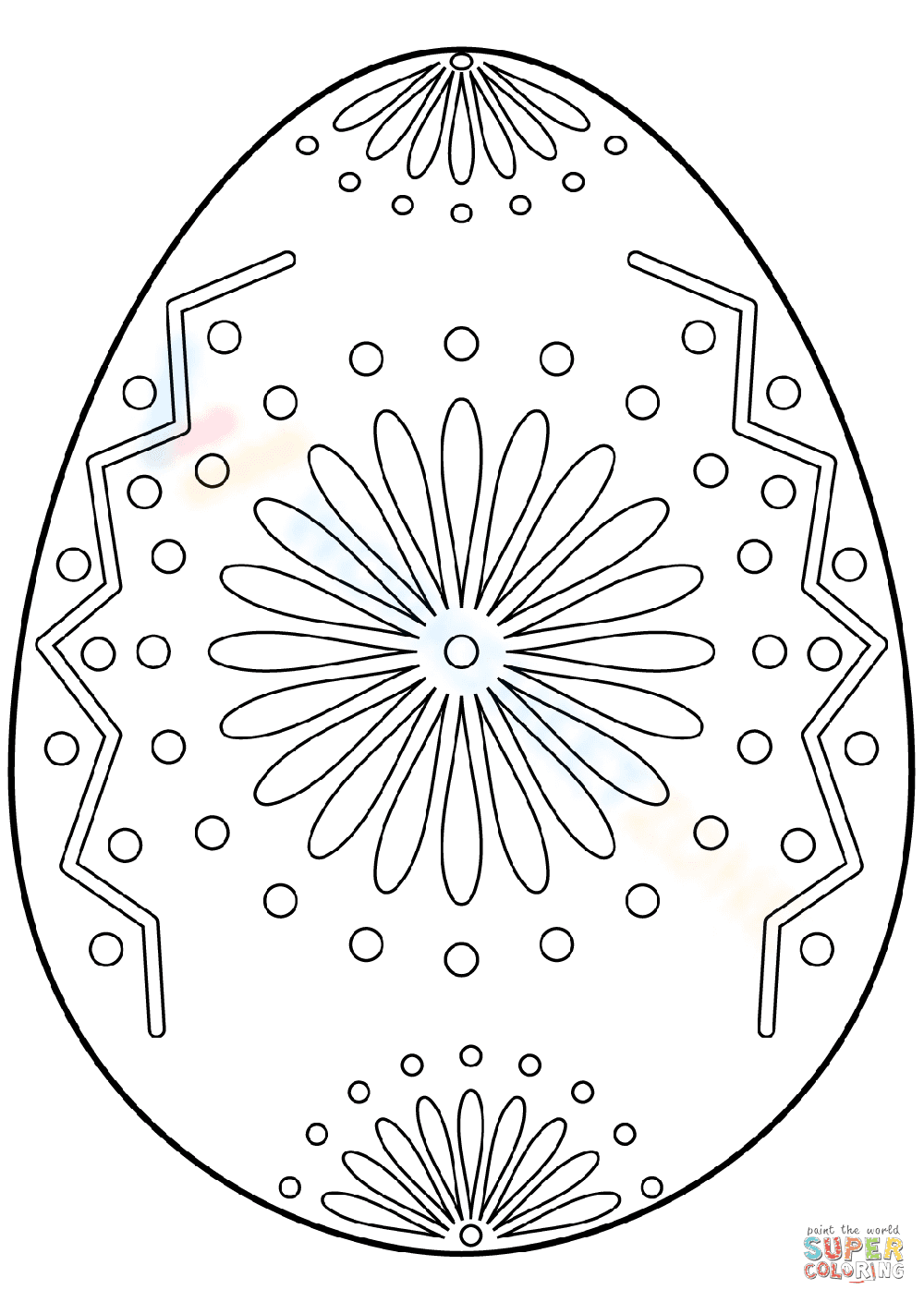 Easter Egg Floral Ornament - Page 1