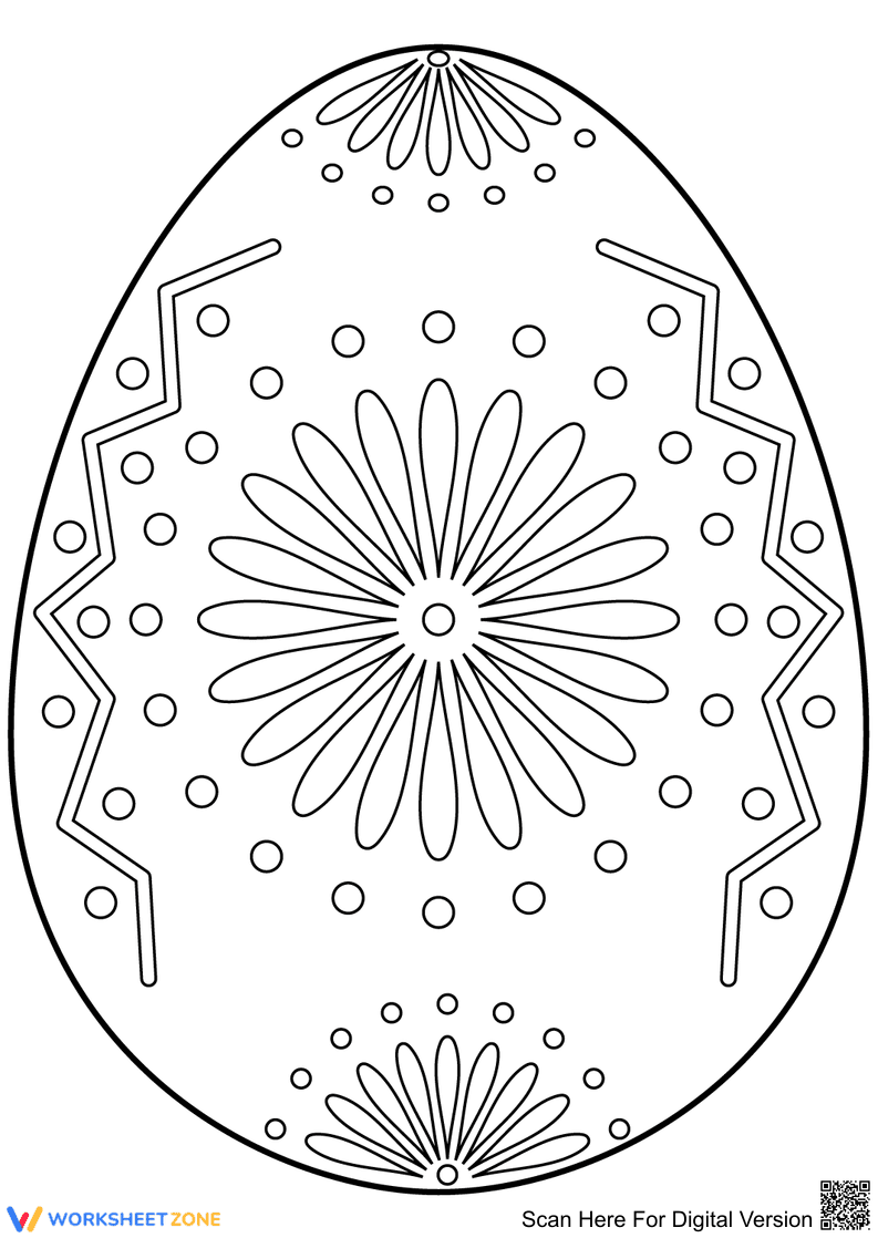 Easter Egg Floral Ornament - Page 1