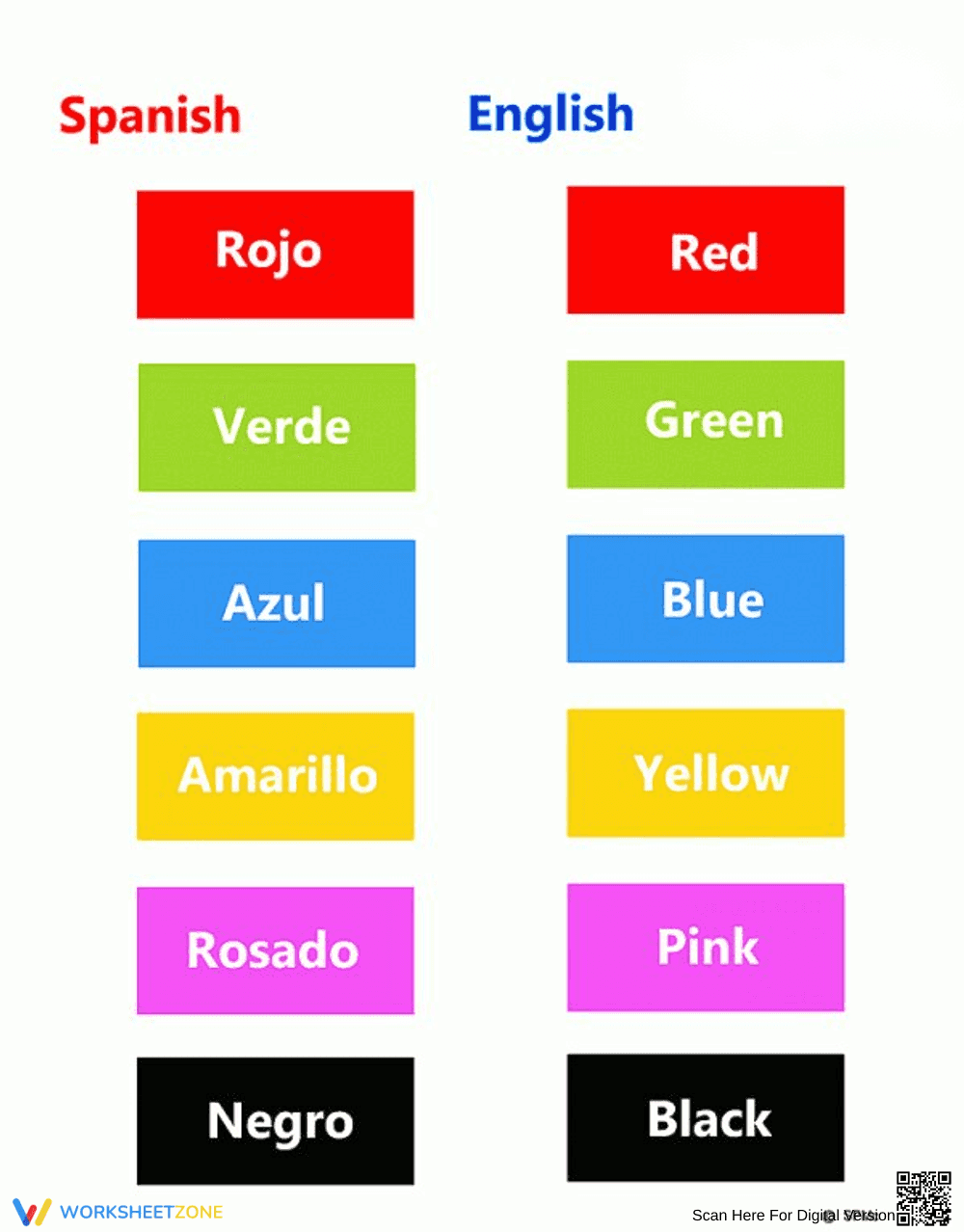 Color Matching Worksheet - Page 1