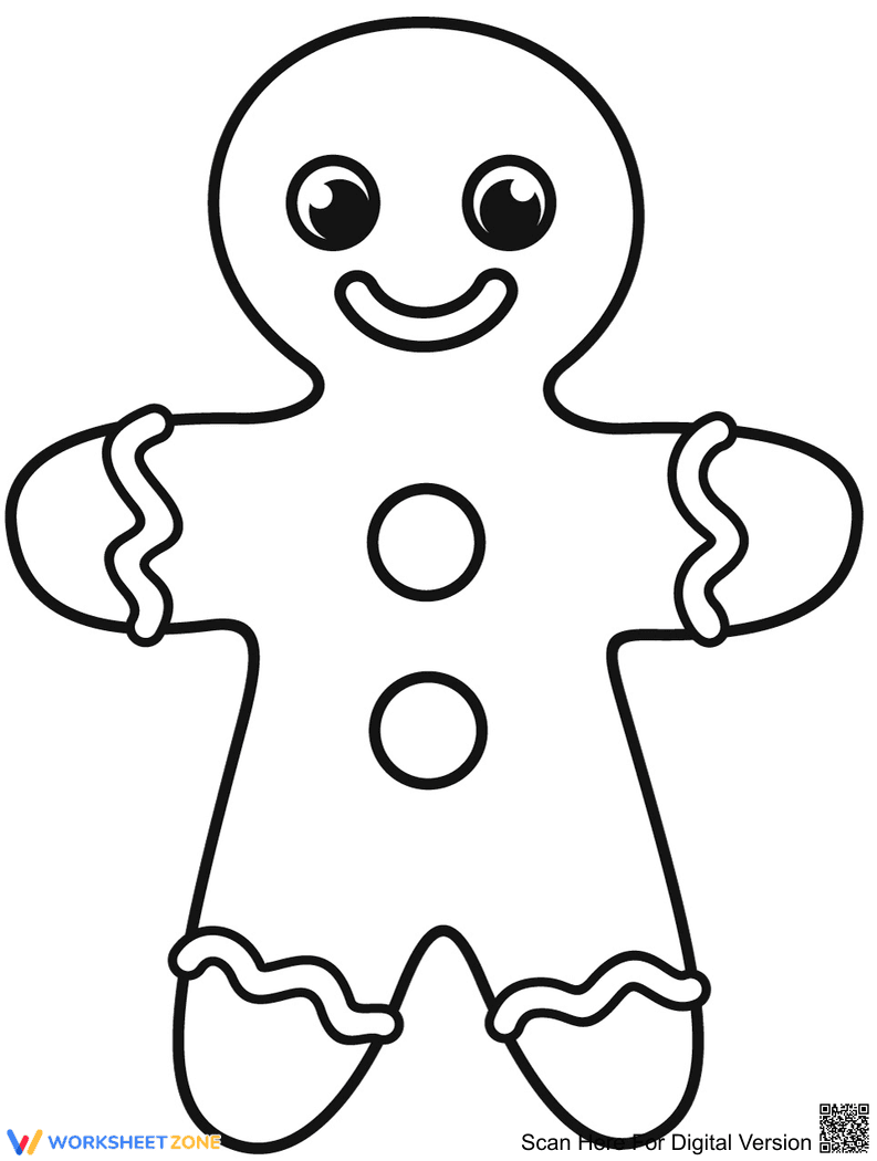 Gingerbread Man Activity Worksheet - Page 1