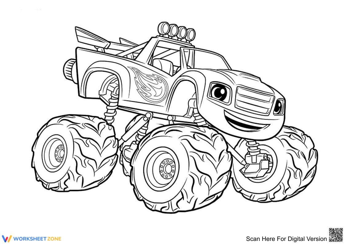 Monster Energy Truck Activity Sheet - Page 1