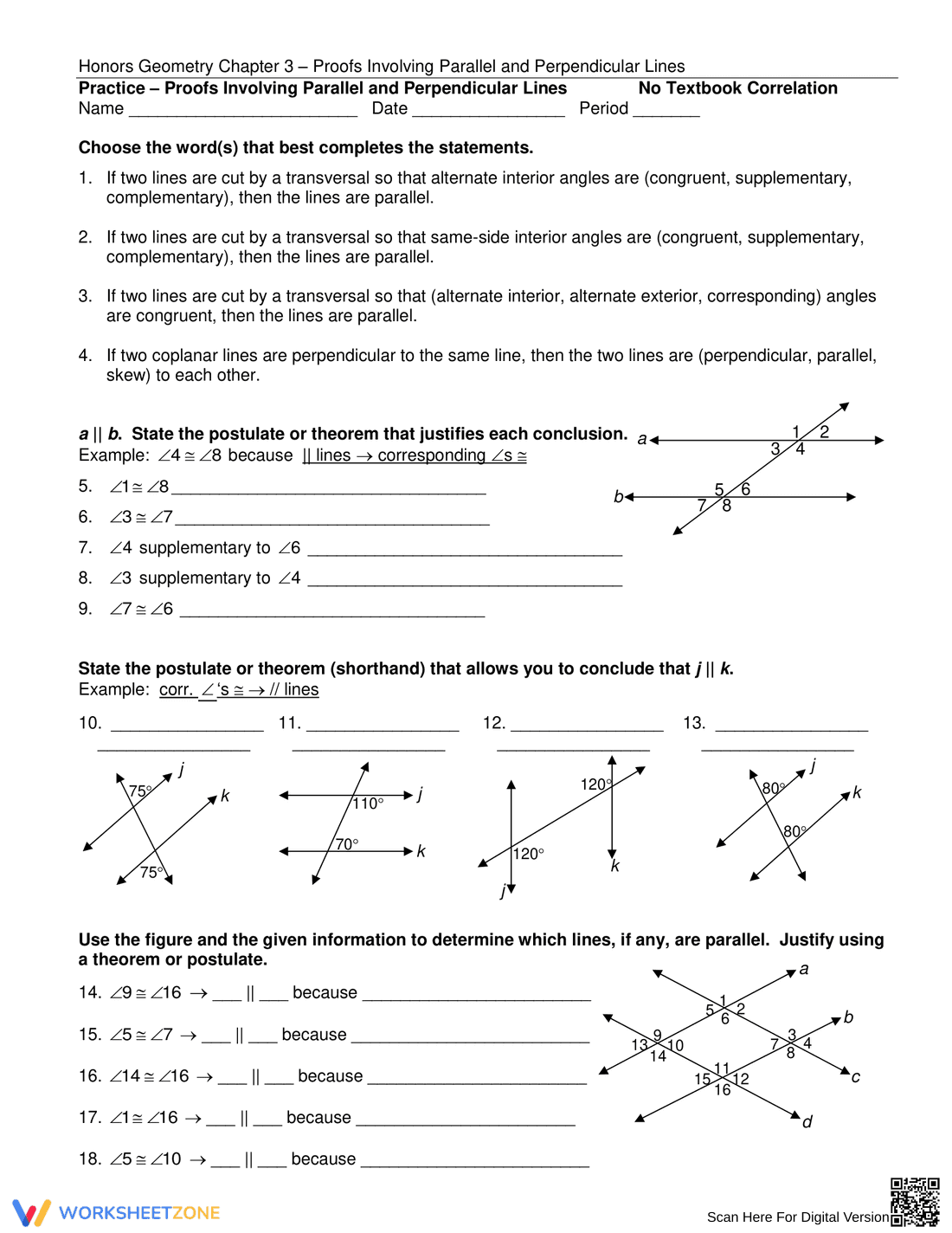 Practice with Geometric Proofs - Page 1