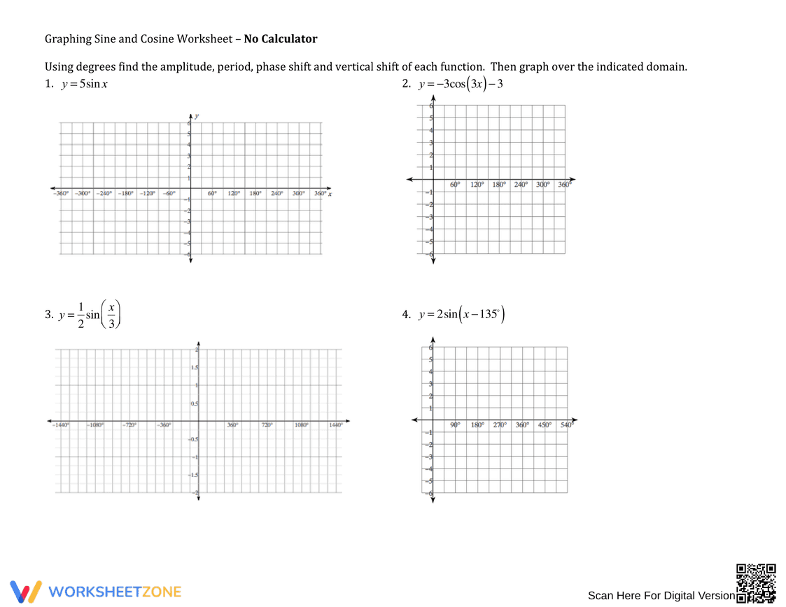 Graph Sine and Cosine Without Calculator - Page 1