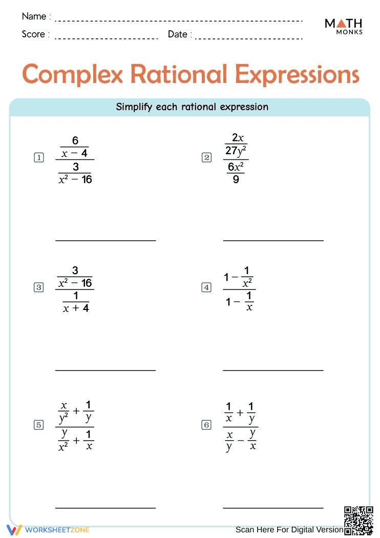 Simplify Rational Expression - Page 1