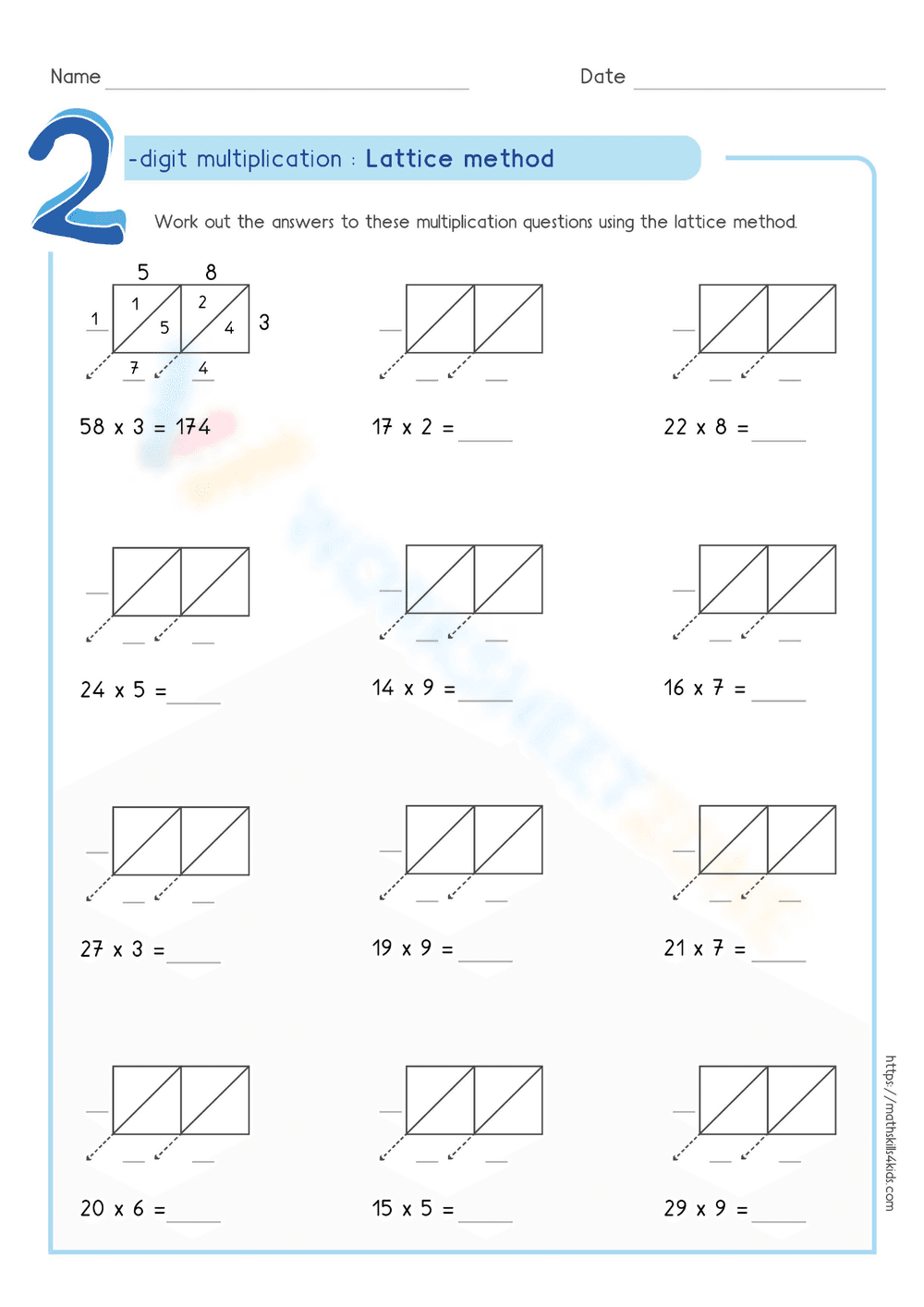 Lattice Method - Page 1