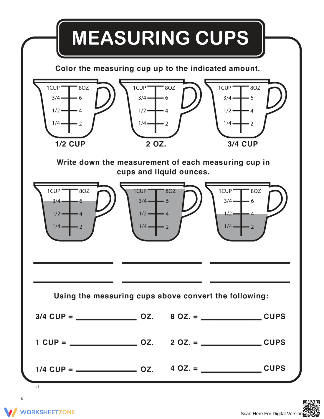 Measuring Cups - Page 1