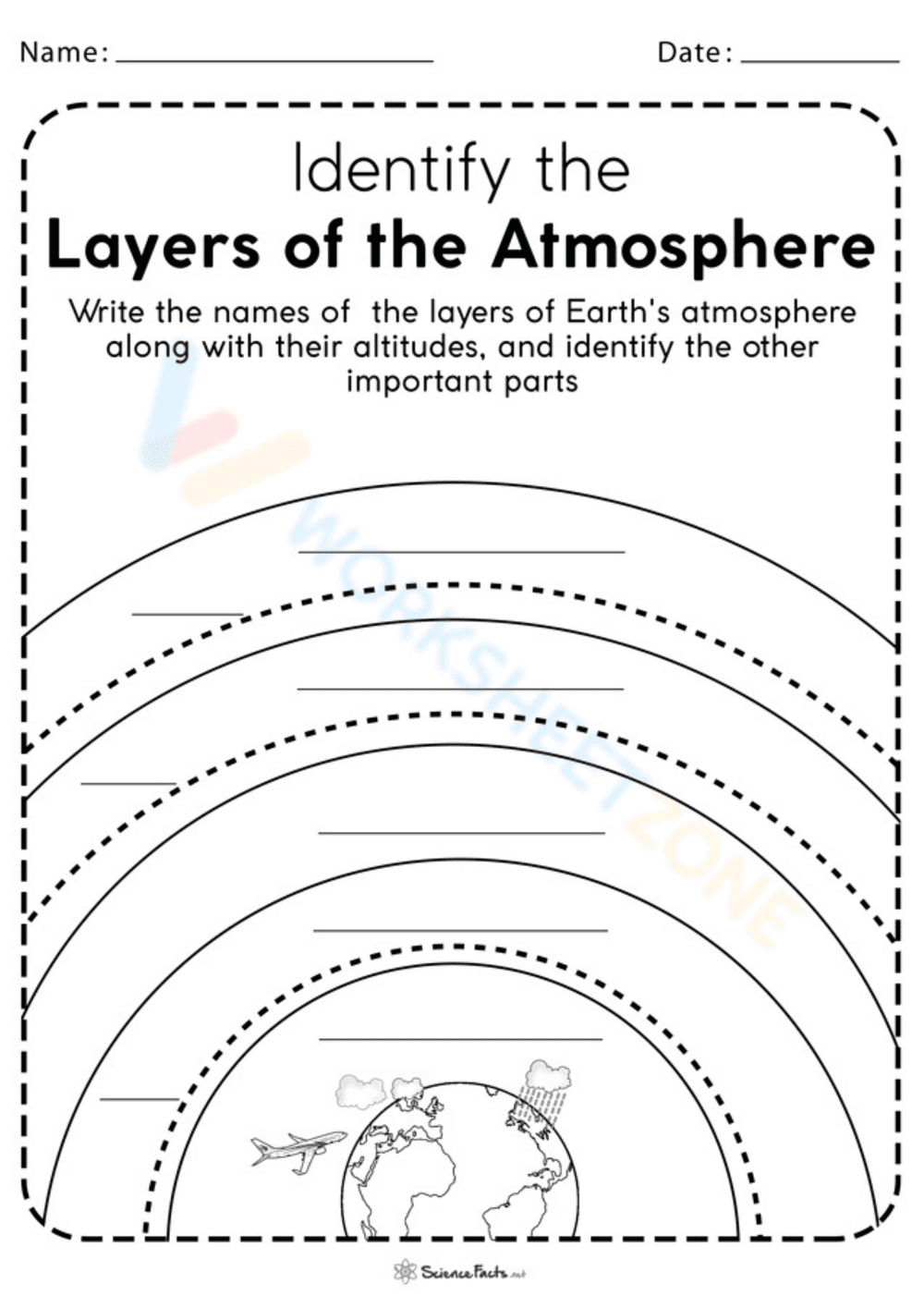 Answers to Layers of the Atmosphere - Page 1