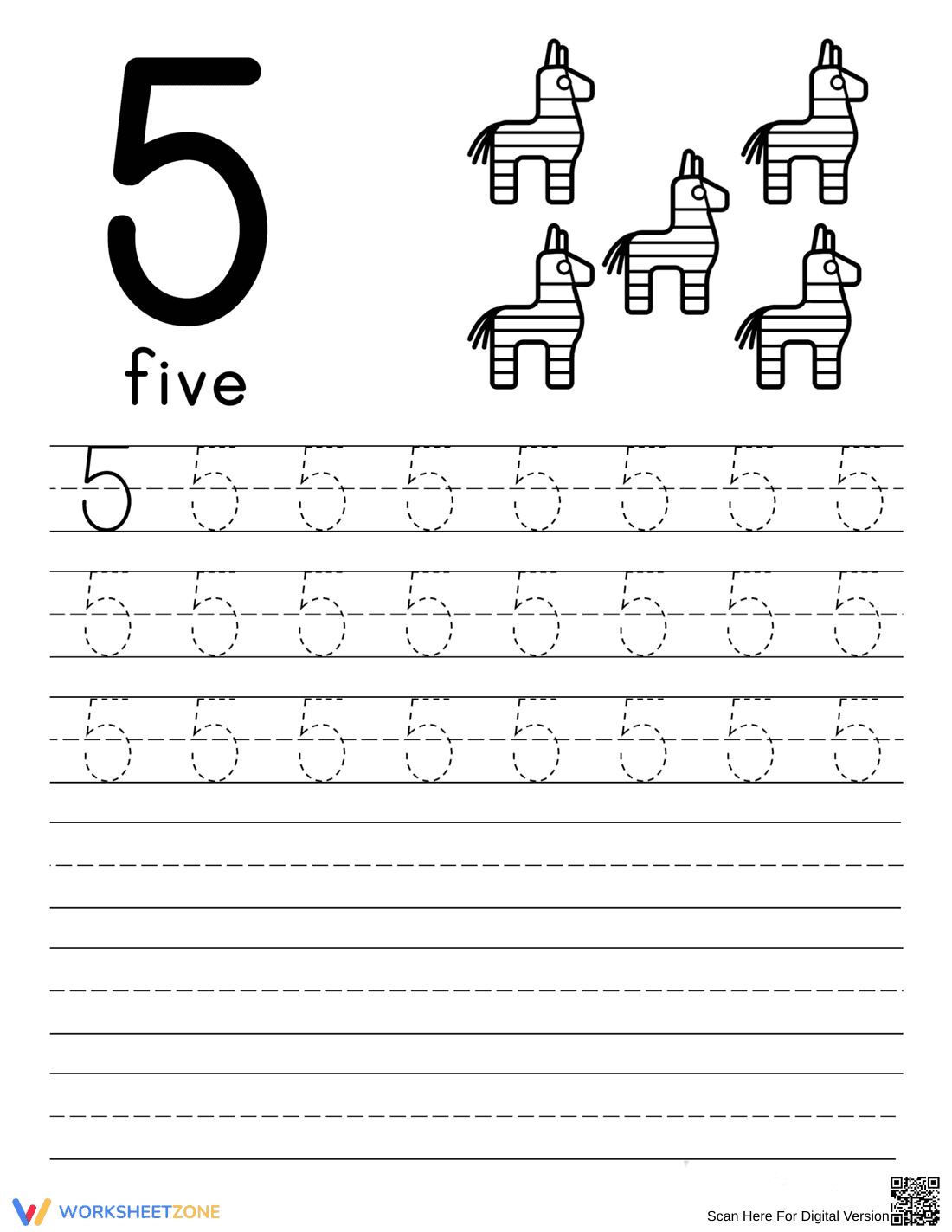Learn to Count to Five: Practice Counting - Page 1