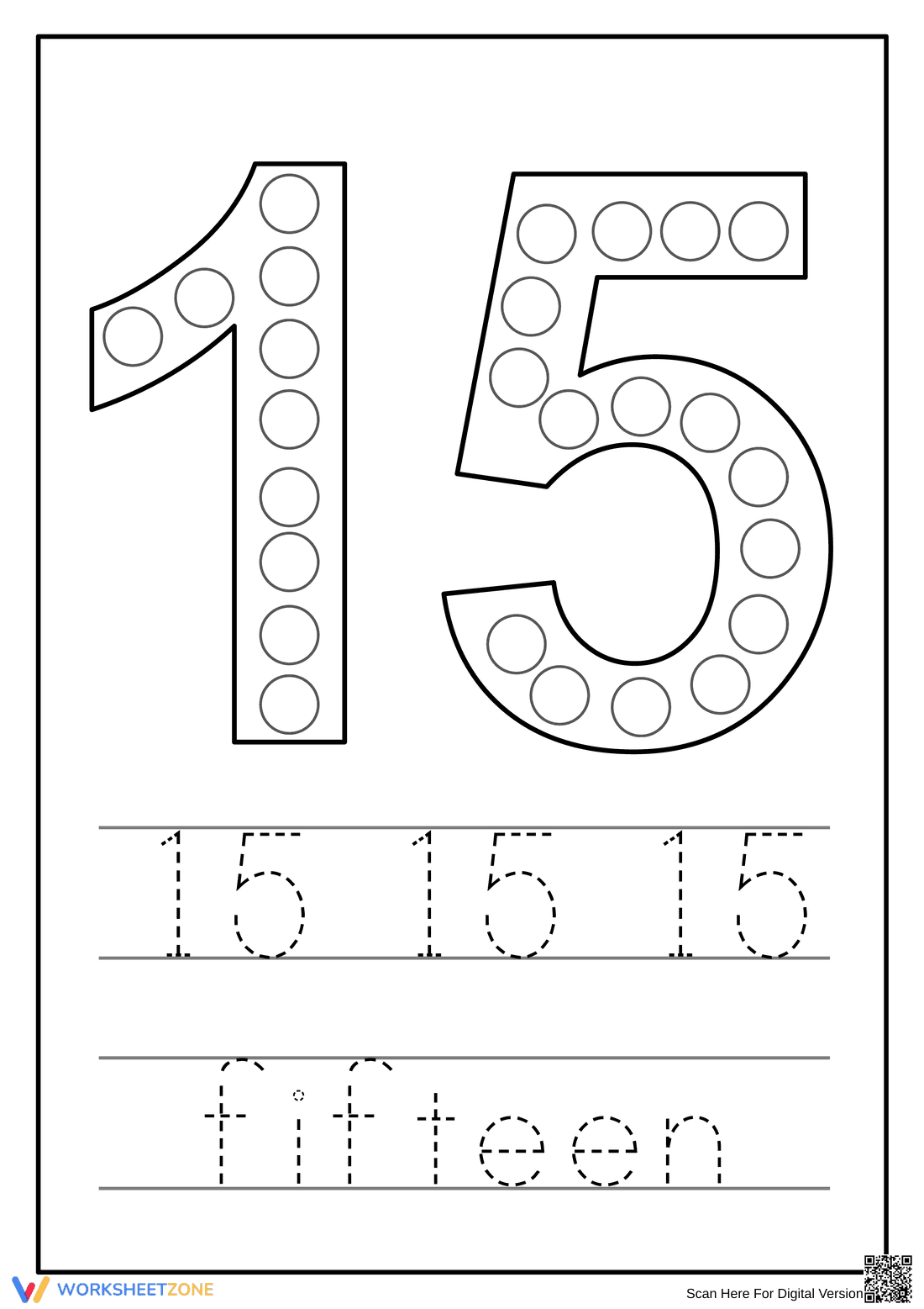 Counting Practice to 15: Number Skills - Page 1